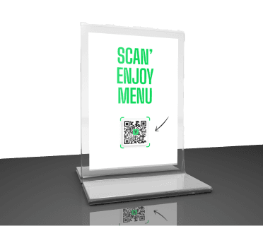 QR-код к цифровому меню на стойке
