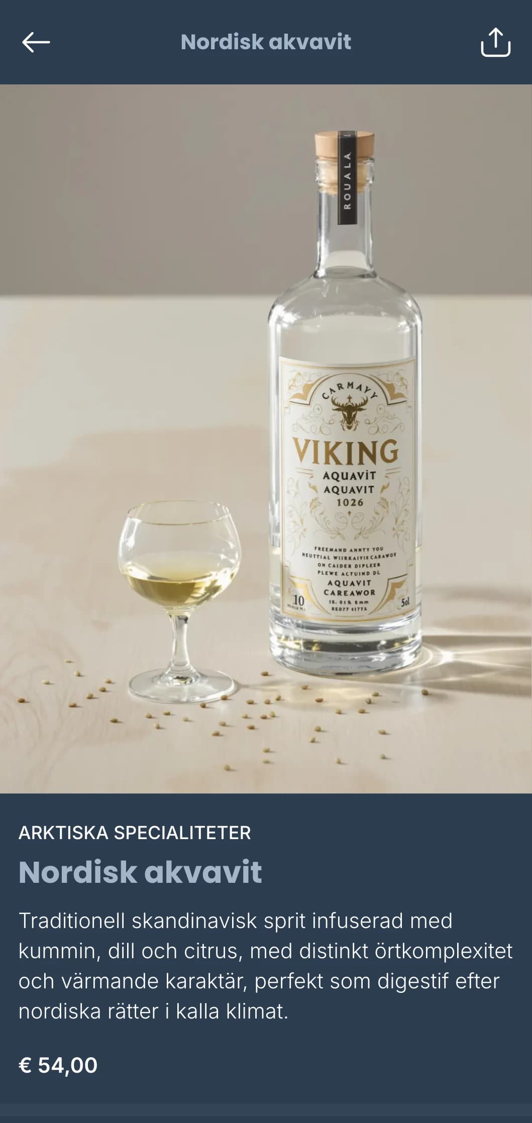 Skandinaviskinspirerad mall för vinlista med isblå toner och minimalistisk design, perfekt för moderna nordiska restauranger och internationella vinbarer.