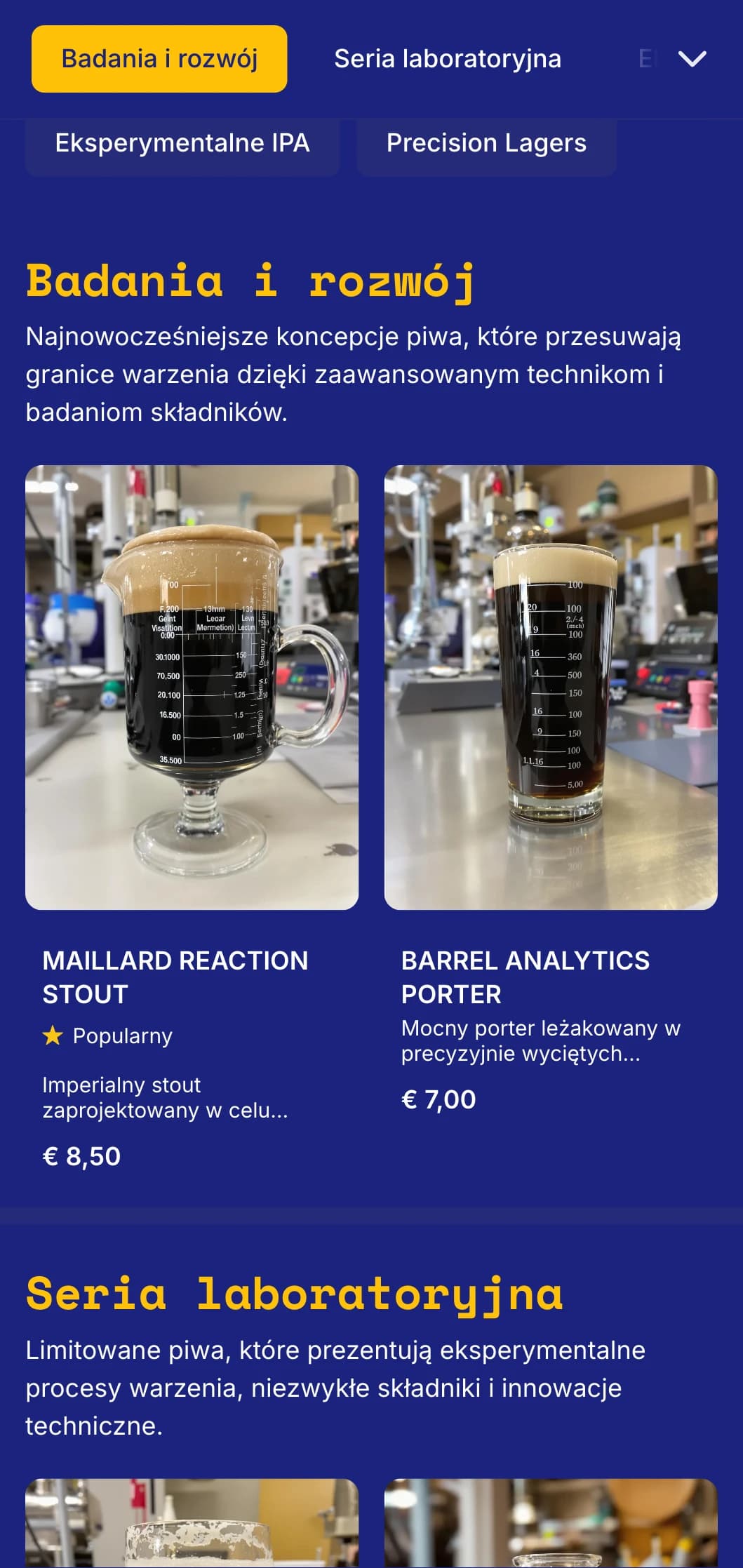 Nowoczesna naukowa estetyka dla eksperymentalnych browarów i laboratoriów piwnych, z precyzyjną grafiką i szczegółami technicznymi.