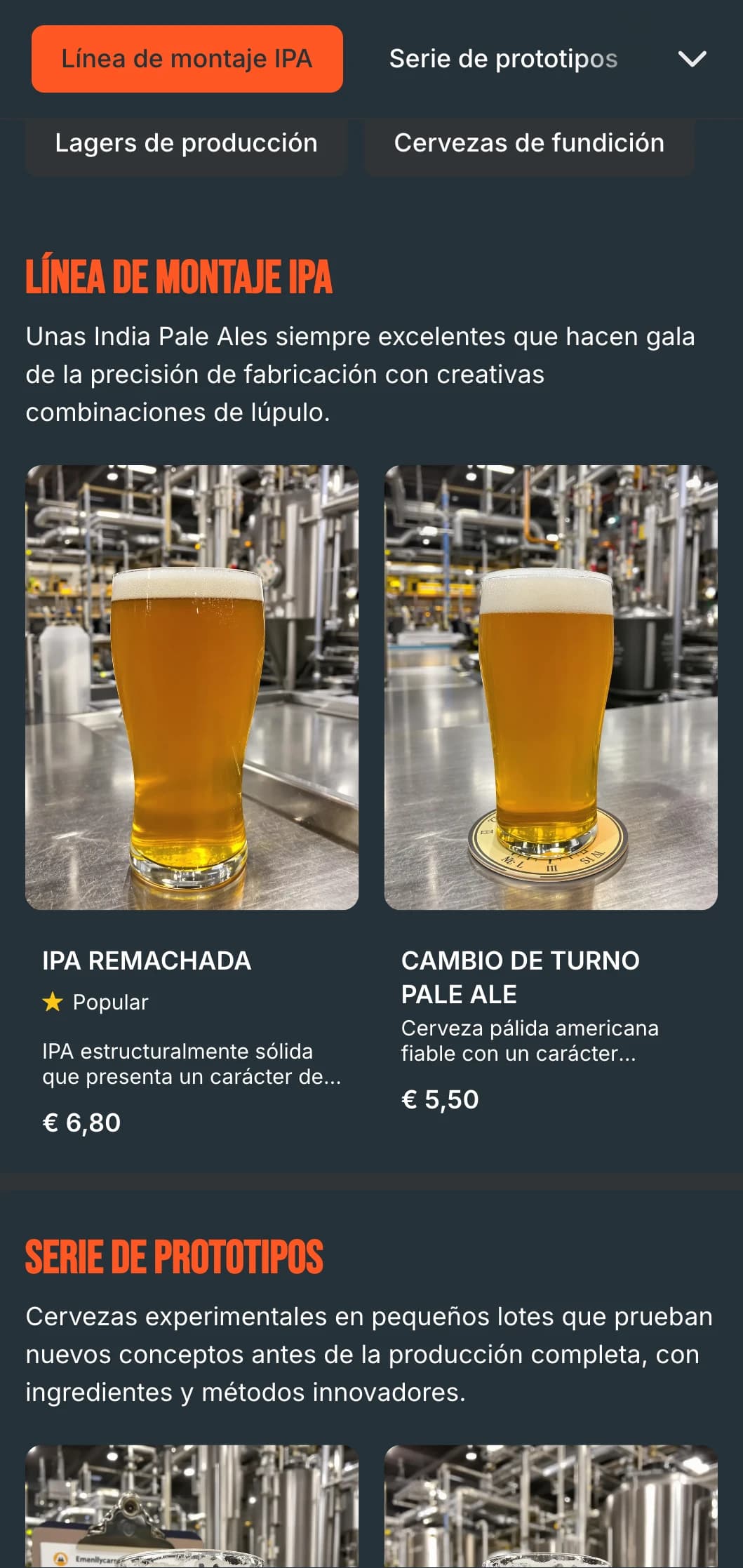 Diseño industrial en bruto con texturas metálicas y gráficos utilitarios, ideal para cervecerías de almacén y salas de bar reconvertidas en fábricas.