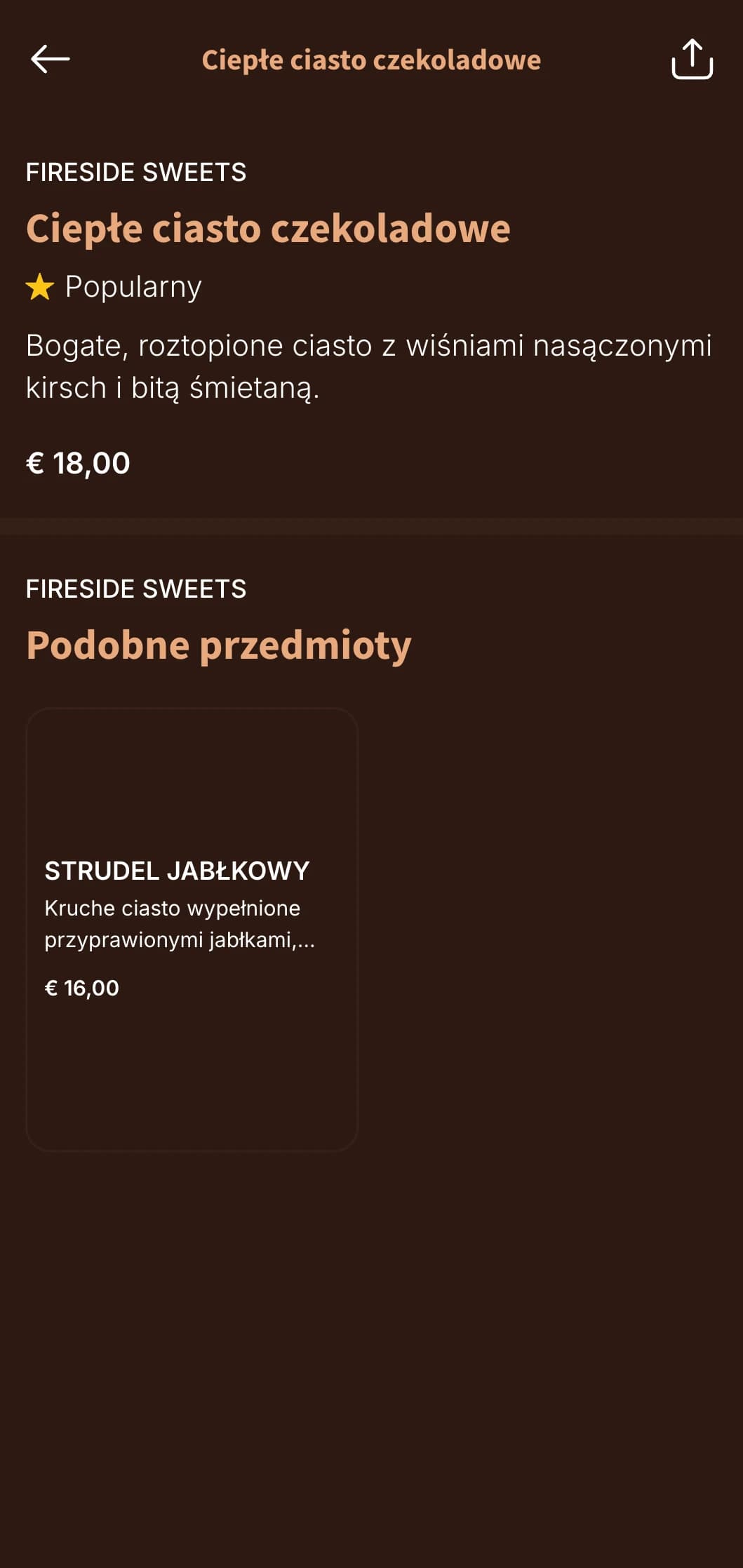 Ciepłe, utrzymane w drewnianej tonacji menu inspirowane górskimi schroniskami, idealne na obfite dania kuchni alpejskiej.