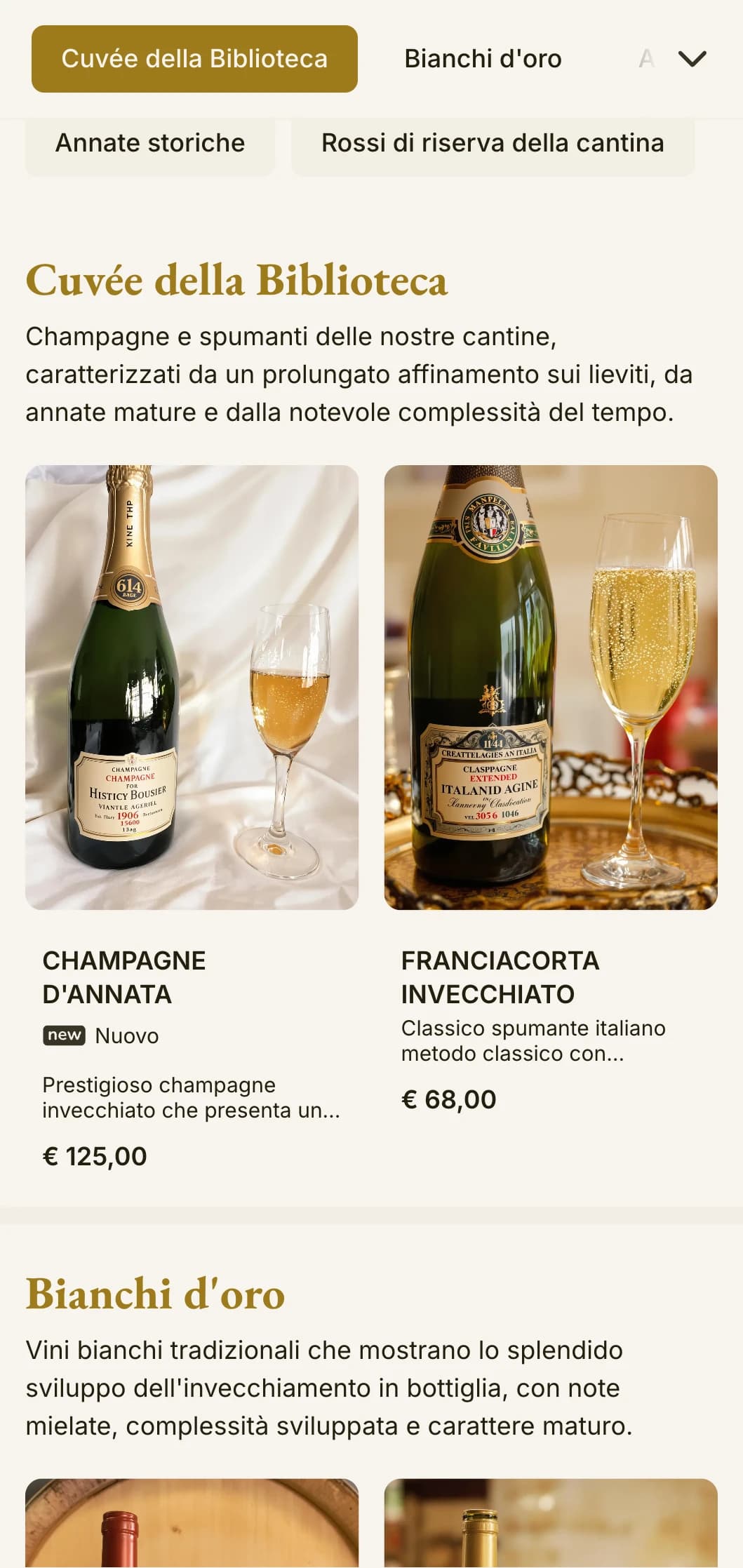 Modello di carta dei vini caldamente tradizionale con accenti ambrati ed elementi del patrimonio, perfetto per le cantine affermate e le esperienze di ristorazione classica.