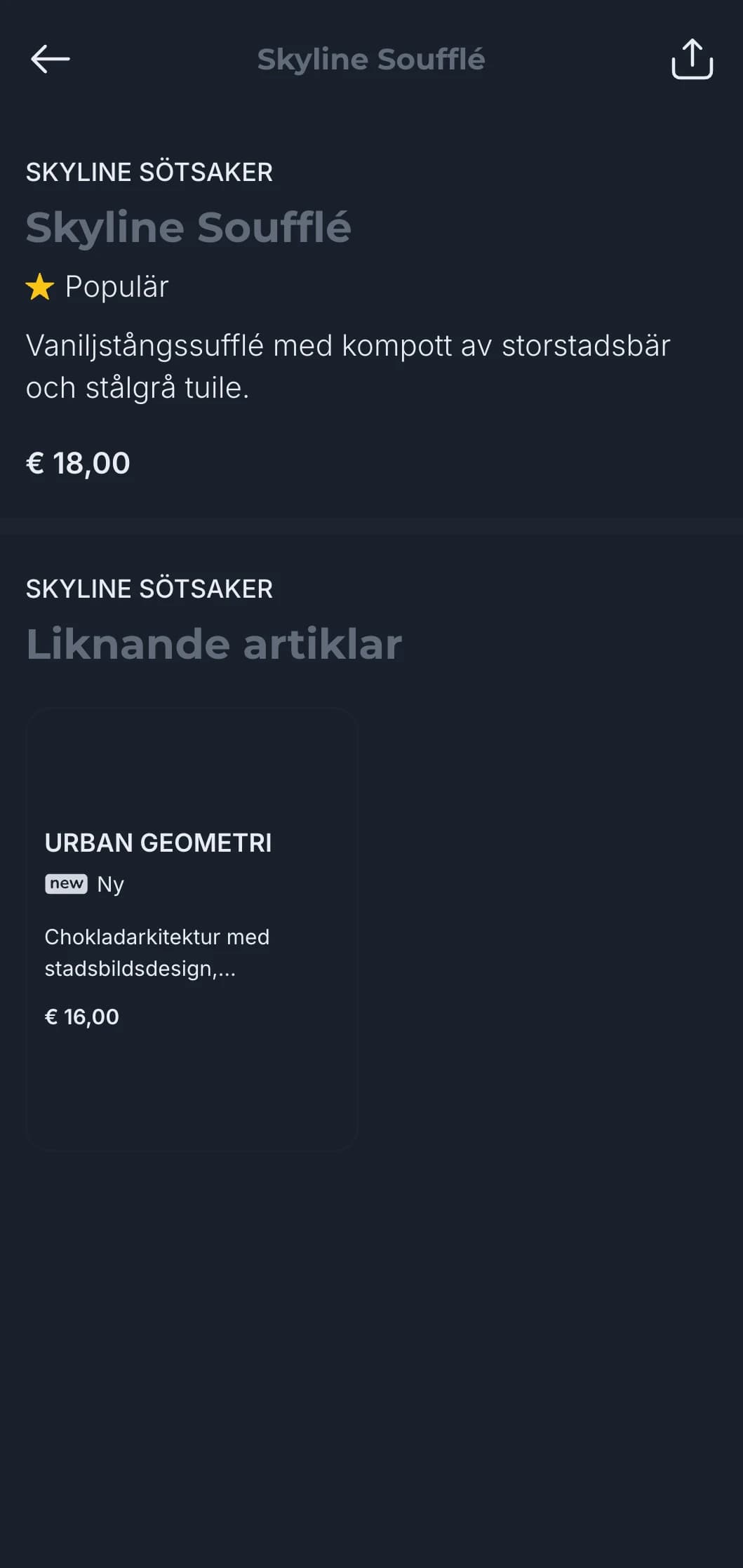 Raffinerat urbant koncept med svala skiffertoner och arkitektoniska element för moderna middagar i staden.
