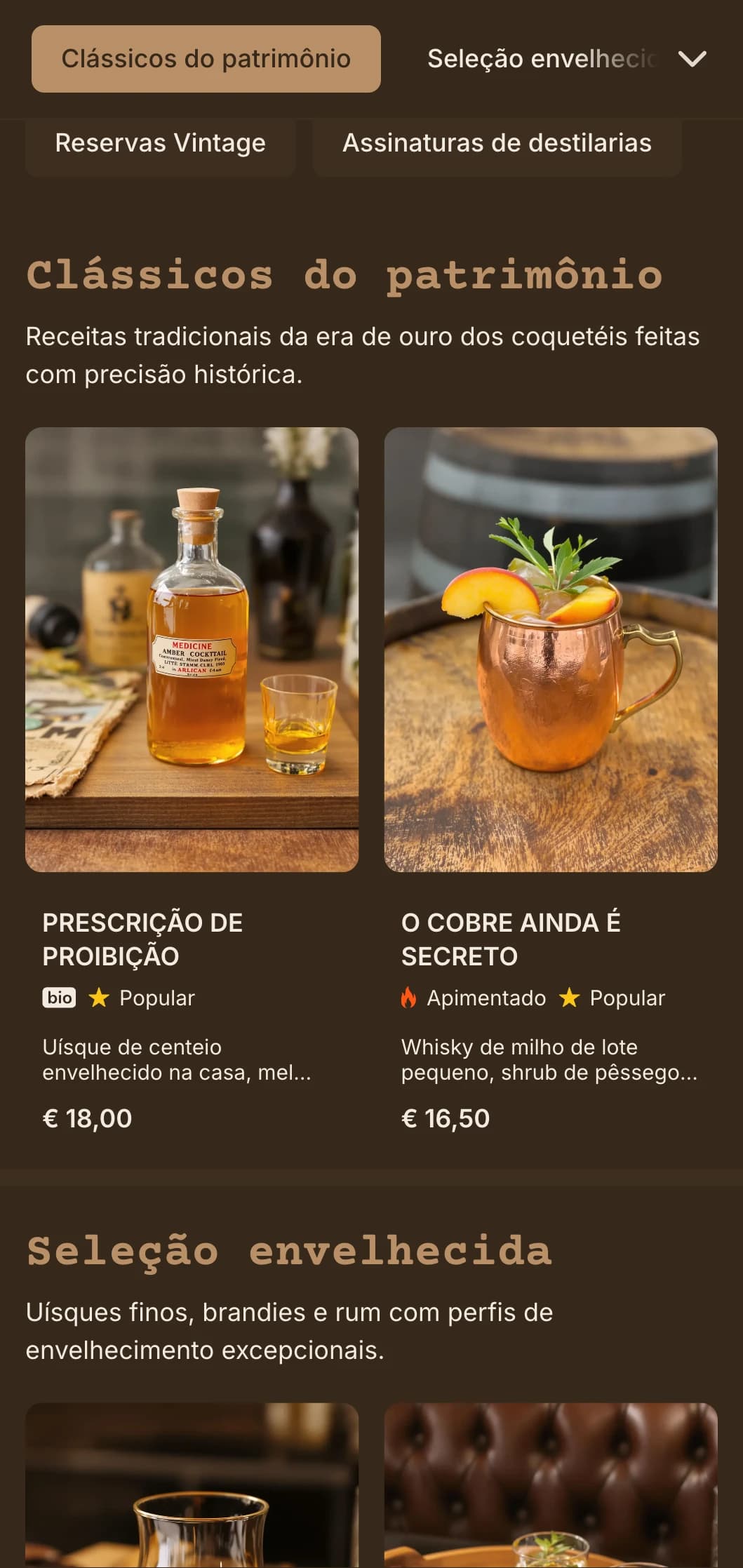 Design atemporal em marrom e creme com elementos de destilaria vintage para locais de destilados artesanais.