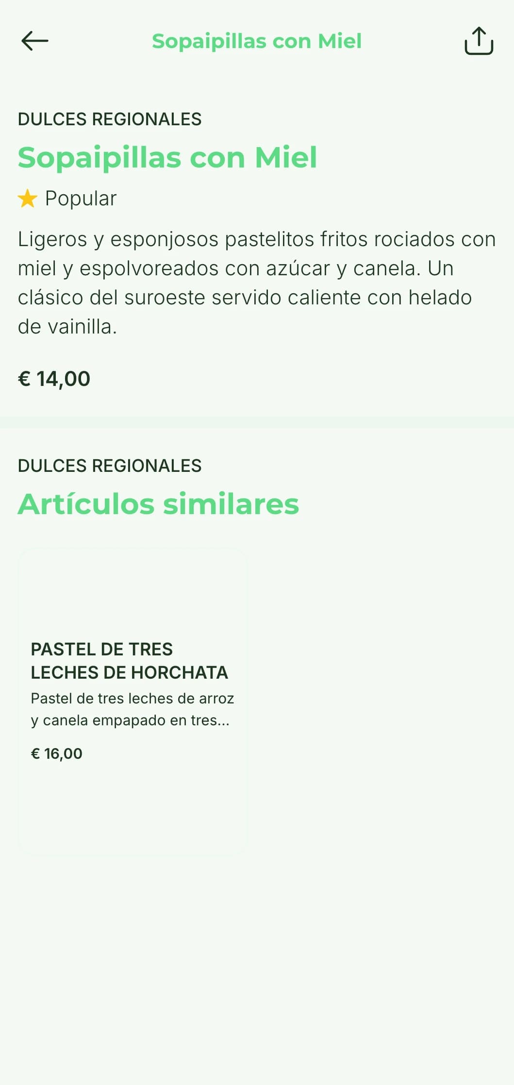Luminoso y espacioso menú del suroeste mexicano con un diseño inspirado en el desierto, detalles en verde cactus y especialidades de cocina fronteriza.