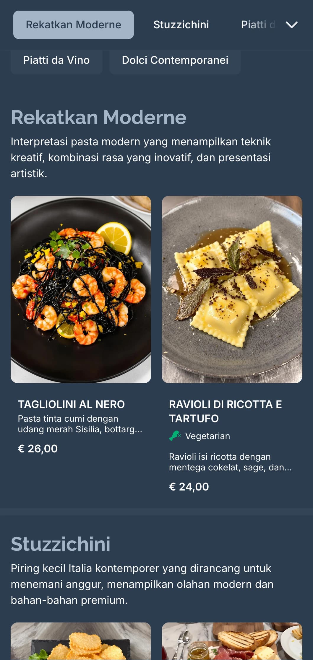 Desain kontemporer yang berfokus pada anggur dengan elemen industri yang ramping untuk bar anggur Italia modern.