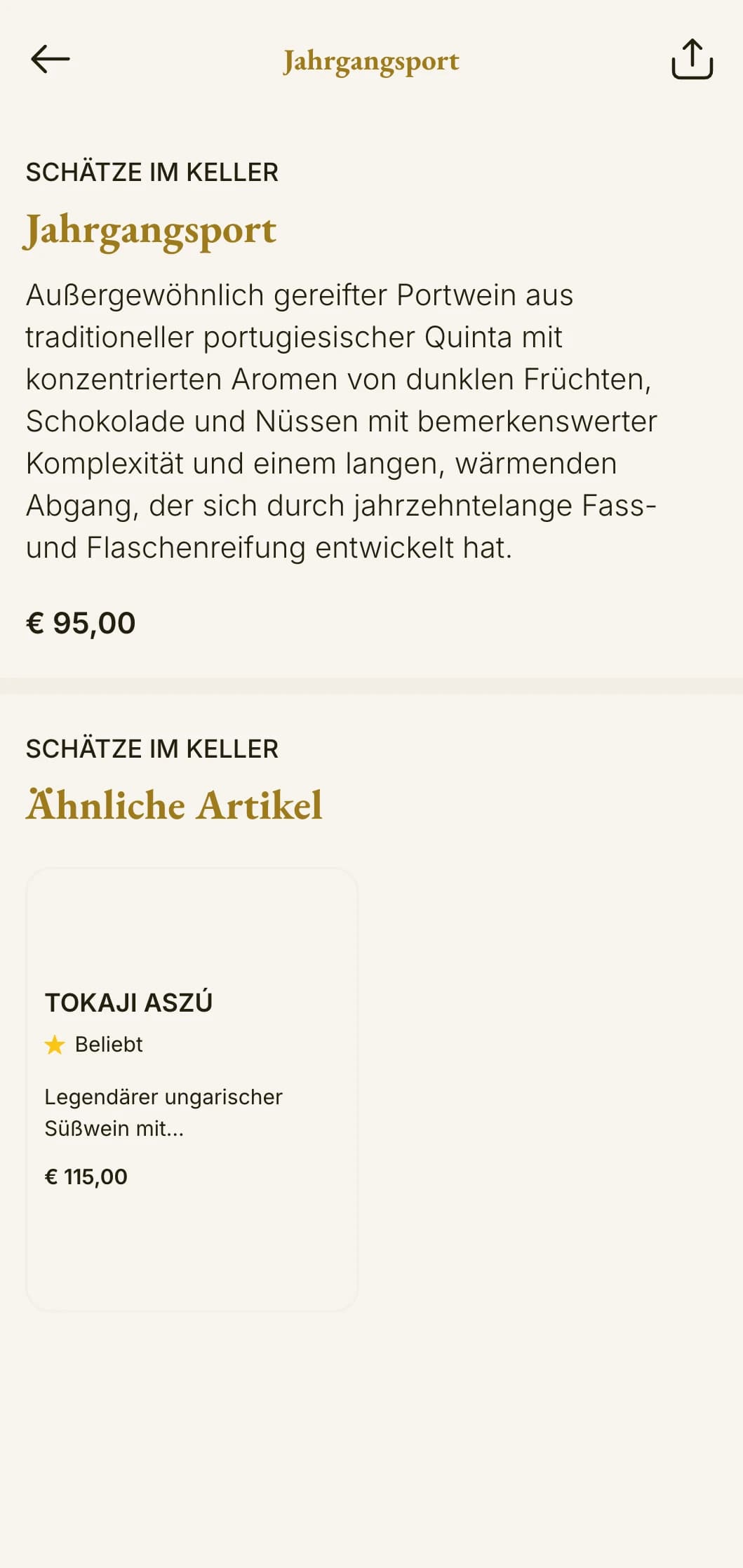 Traditionelle Weinkartenvorlage mit bernsteinfarbenen Akzenten und historischen Elementen, perfekt für etablierte Weinkellereien und klassische Restaurants.