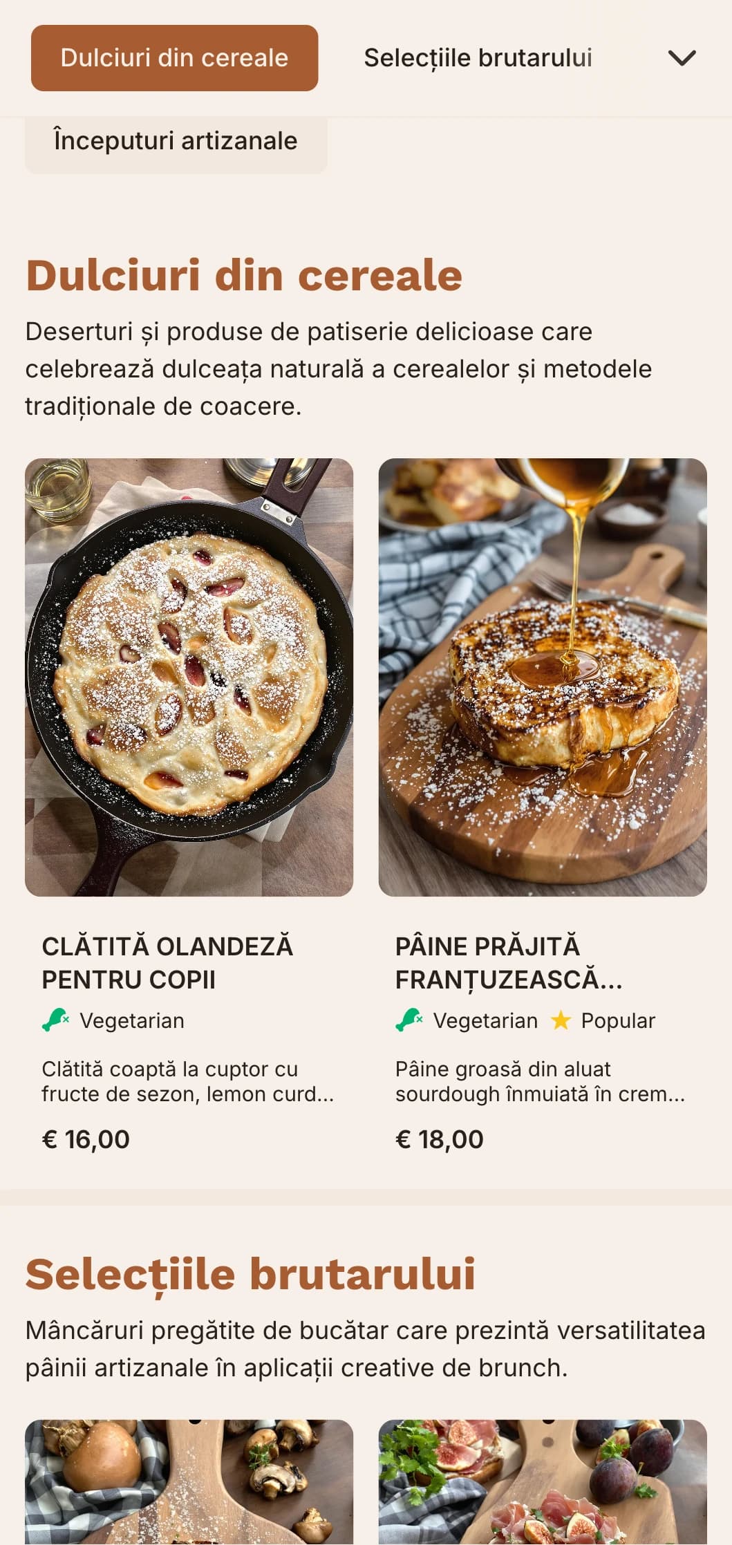 Șablon brunch contemporan axat pe pâine și garnituri artizanale, potrivit pentru cafenele și brutării cu pâine prăjită artizanală.
