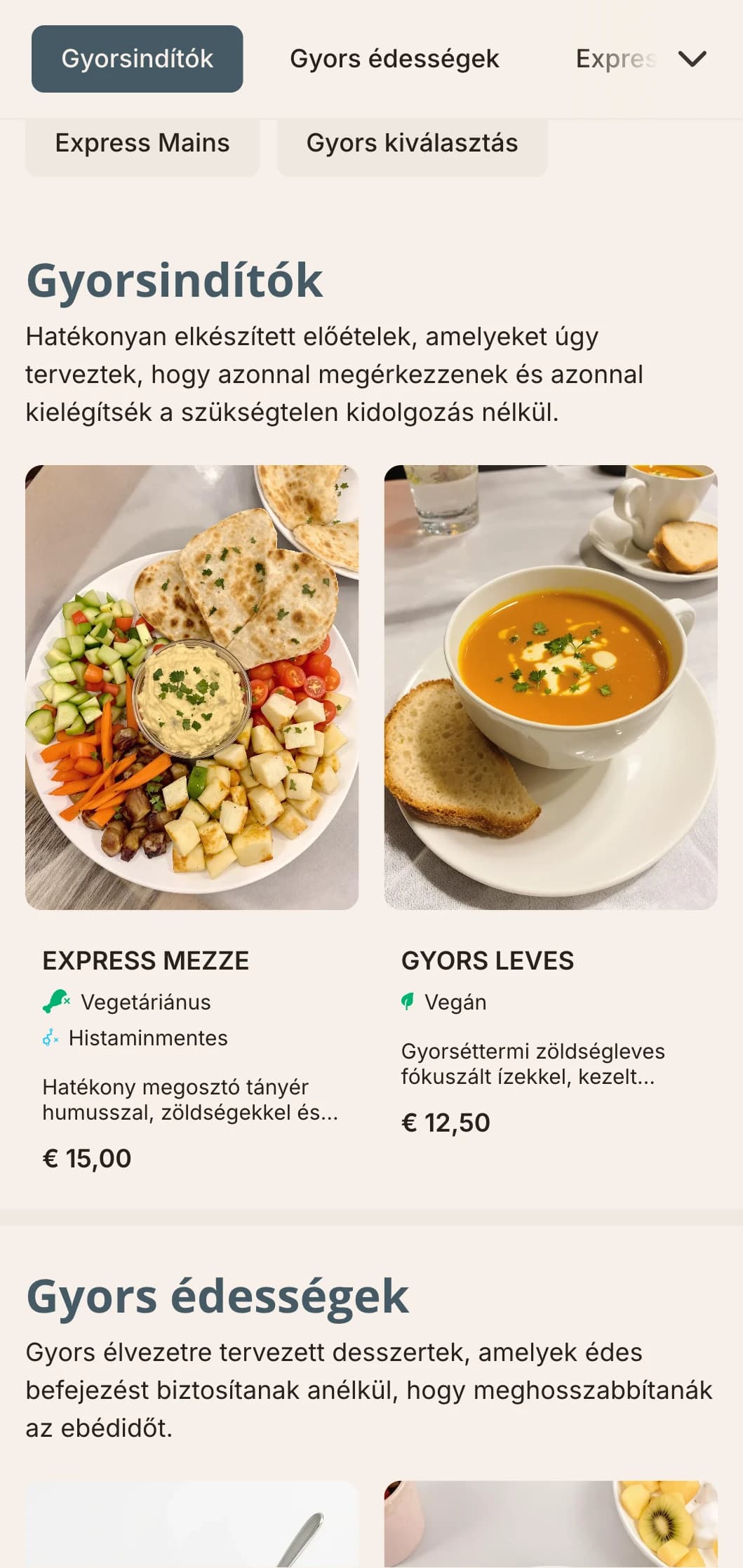 Hatékony, egyszerű ebédmenü-tervezés, amely az áttekinthetőségre és a gyors döntéshozatalra összpontosít, ideális a forgalmas ebédlők és gyorséttermek számára.