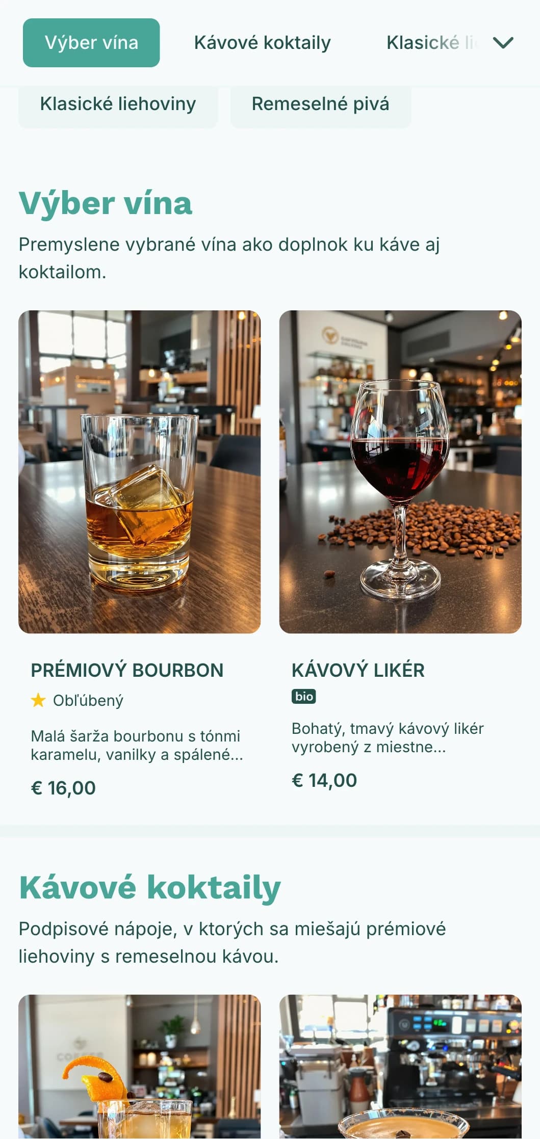 Svieži čajový dizajn pre hybridné kaviarne a koktailové podniky.