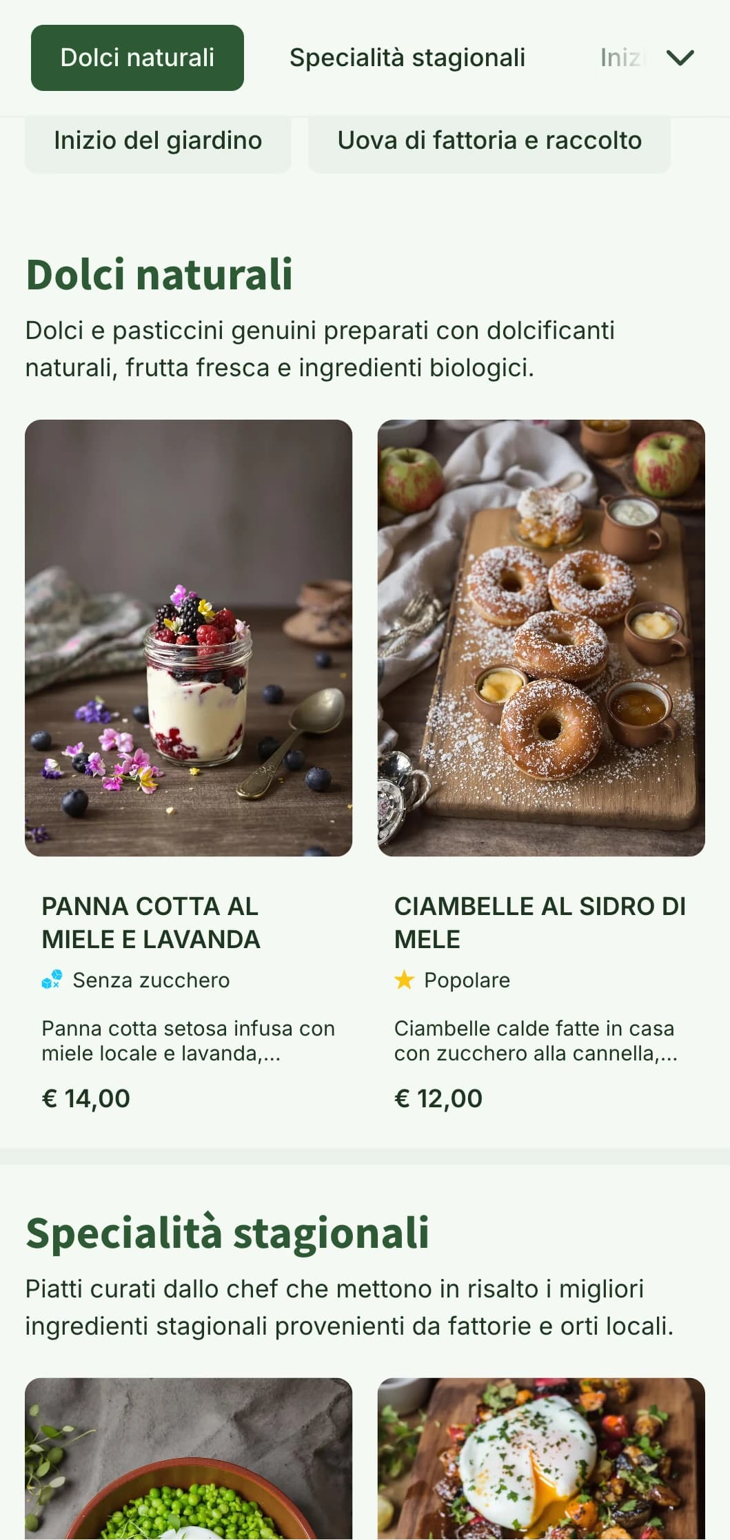 Modello di brunch ispirato alla natura, con elementi botanici e toni terrosi, perfetto per i locali "farm-to-table".