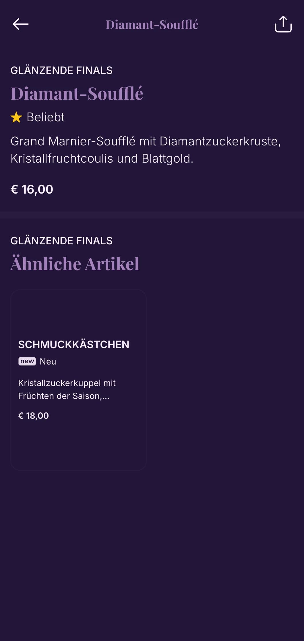 Schillernder Luxus, inspiriert von den Ballsälen großer Paläste, mit Kristallelementen und raffinierter klassischer Ästhetik.