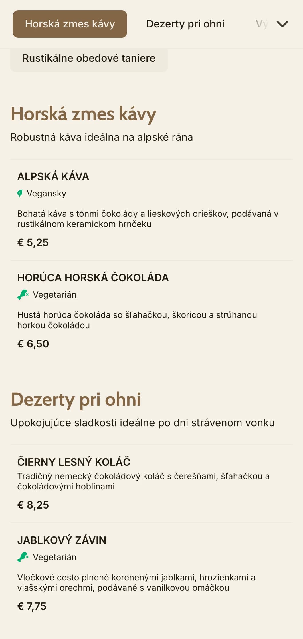 Útulný dizajn inšpirovaný drevom s horskými prvkami pre vysokohorské kaviarne a reštaurácie.