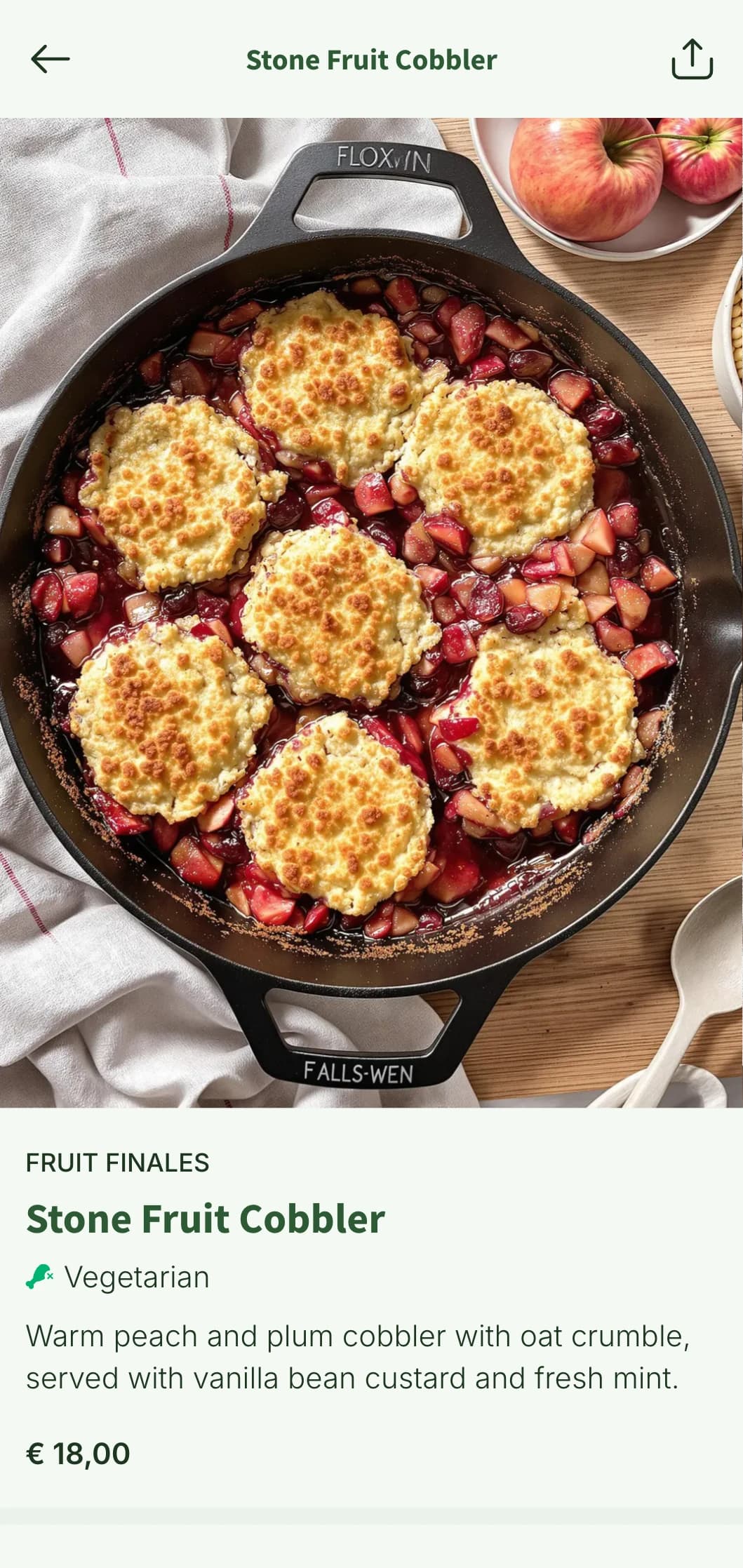 Farm-fresh morning selections featuring orchard fruits and artisanal ingredients in a rustic, inviting presentation.