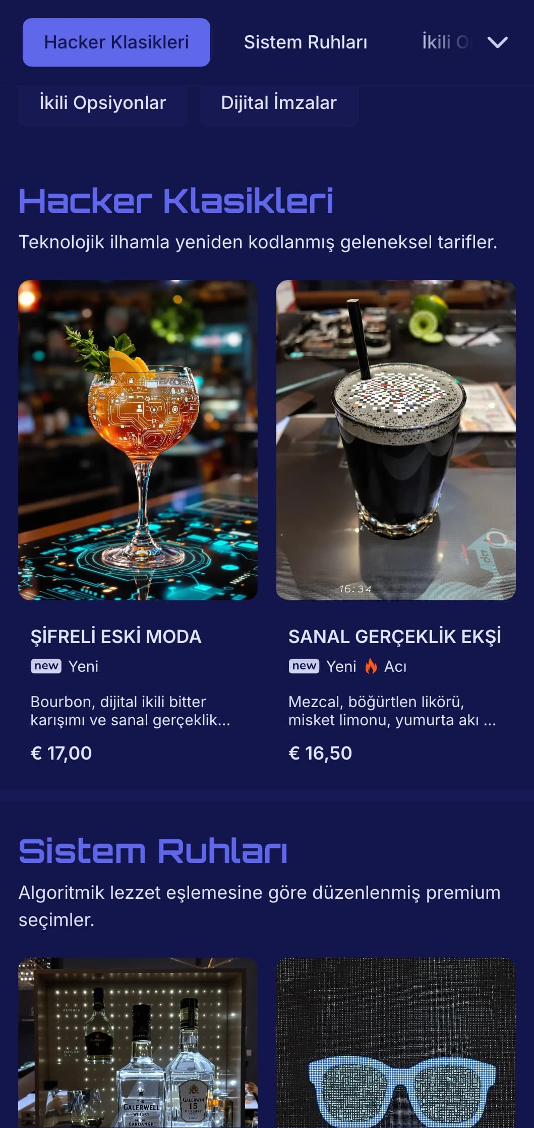 Son teknoloji barlar için dijital öğeler içeren fütüristik mavi ve siyah tasarım.