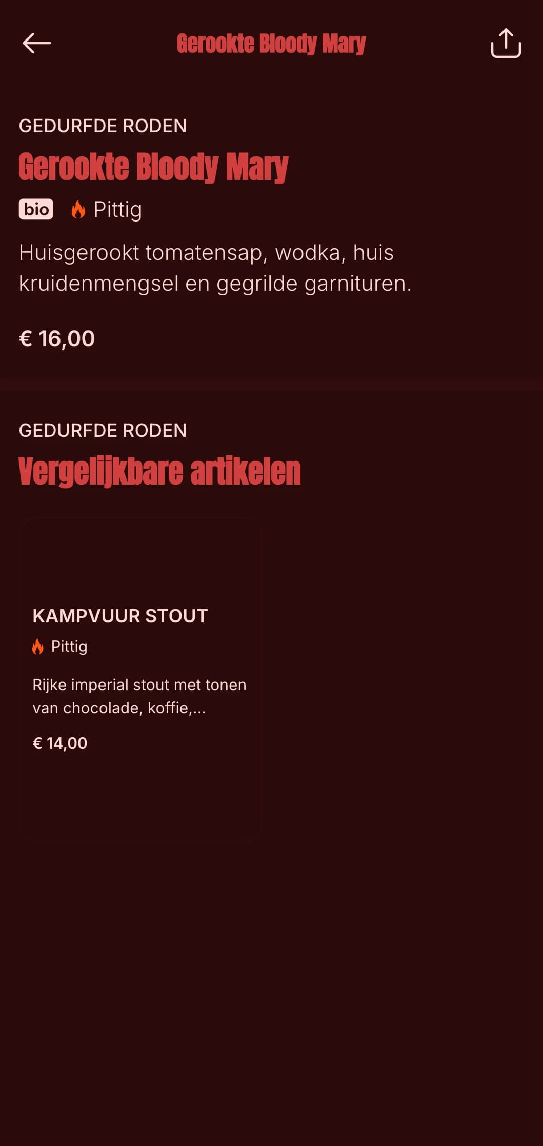Sterk rood ontwerp met rook- en vuurelementen voor barbecue- en whiskygelegenheden.