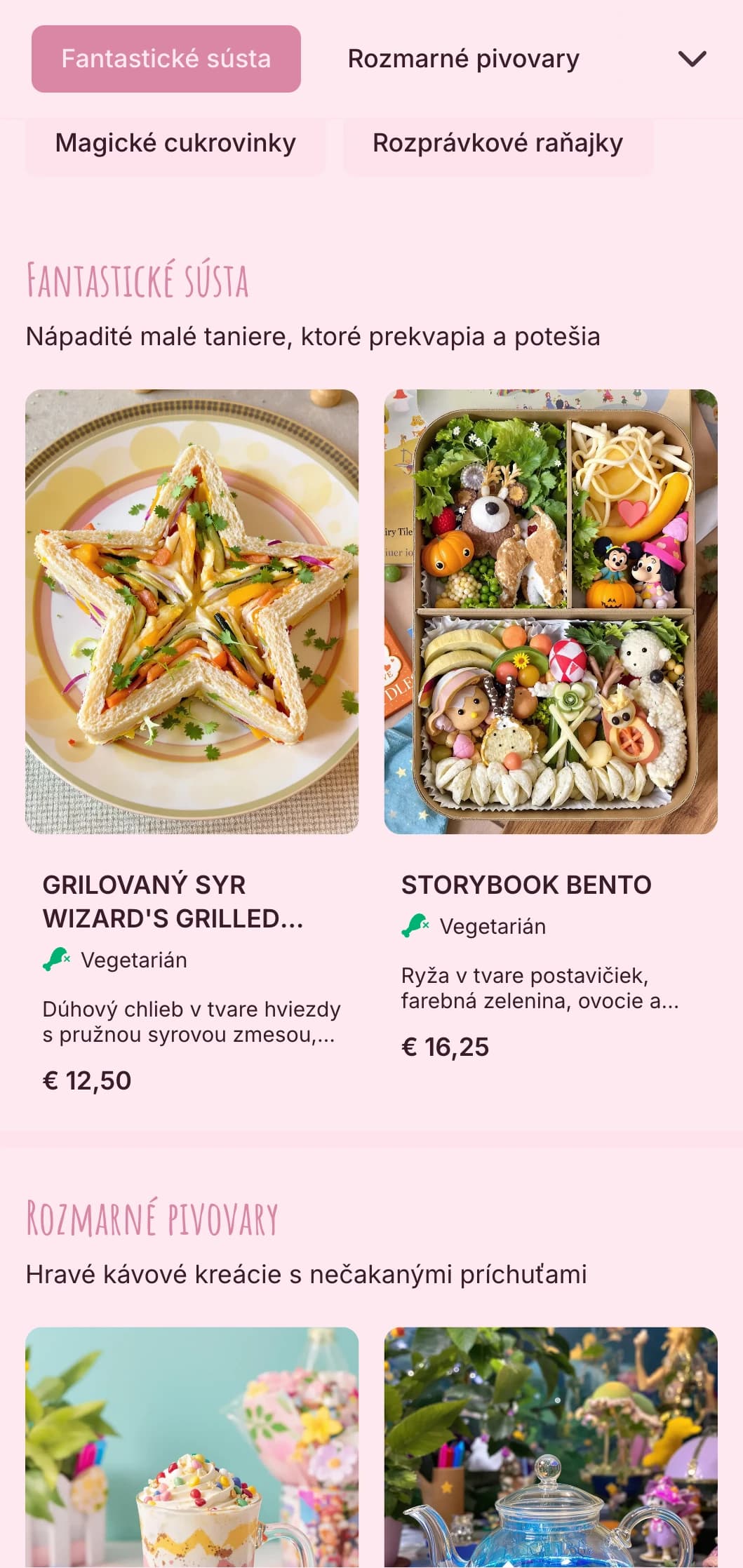 Hravý ružový dizajn s náladovými prvkami pre kreatívne cukrárne a kaviarne s dezertmi.