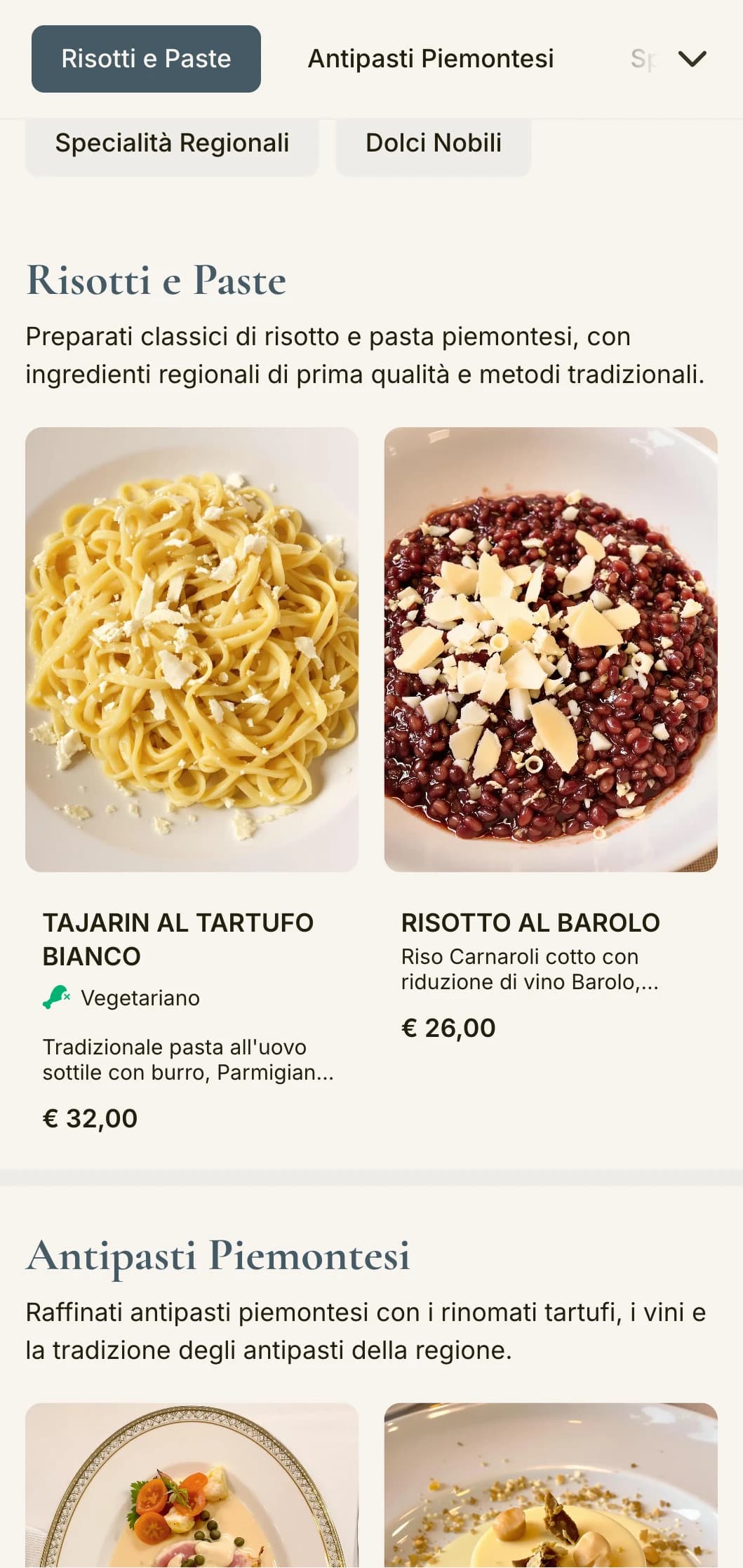 Design sofisticato con motivi di tartufo e vino che celebrano le rinomate tradizioni culinarie del Piemonte.