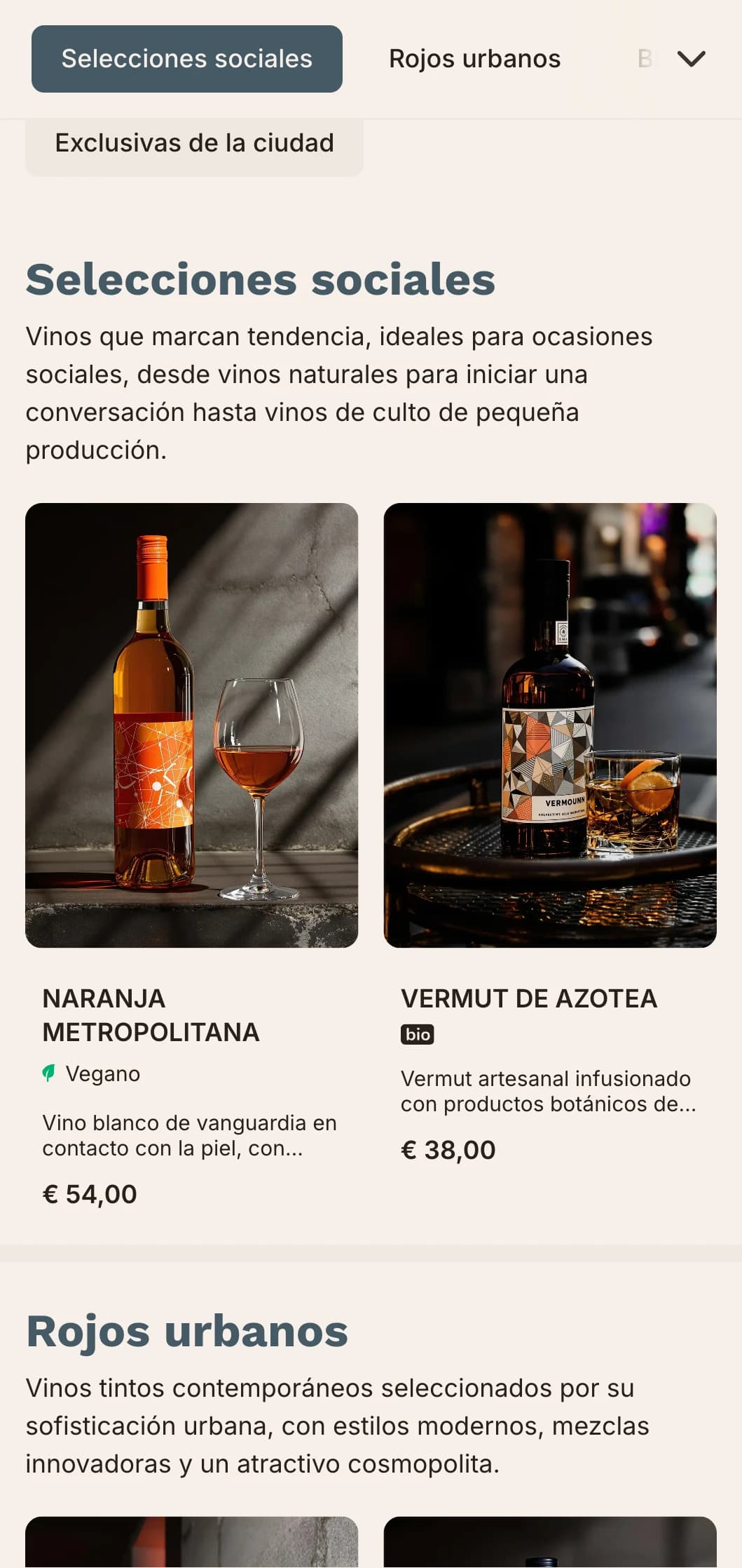 Elegante plantilla de carta de vinos de inspiración urbana con elementos arquitectónicos y estética contemporánea, ideal para vinotecas urbanas y establecimientos de restauración modernos.