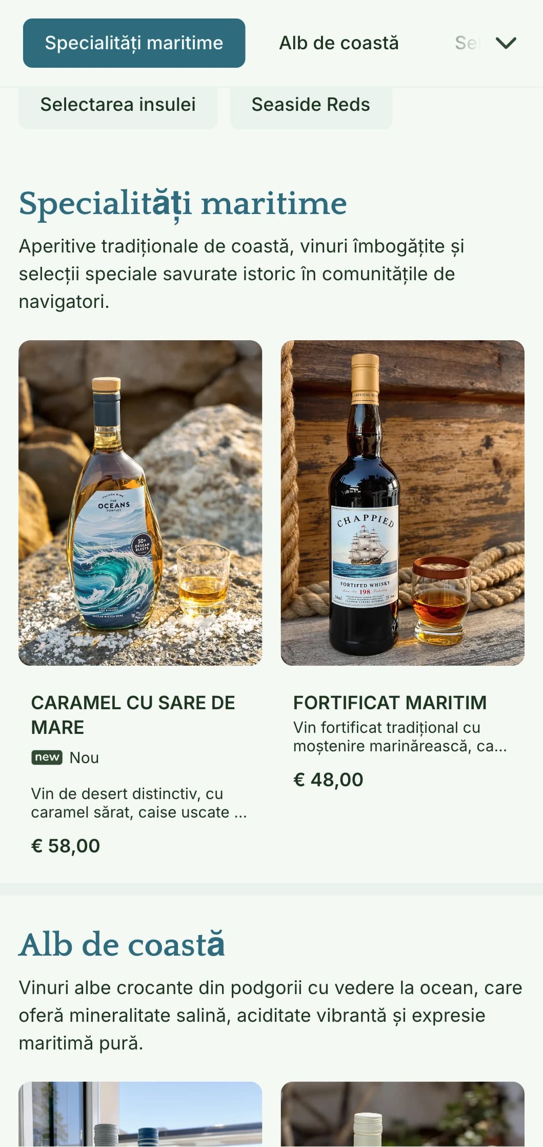 Șablon pentru lista de vinuri de inspirație mediteraneană, cu elemente marine și estetică de coastă, perfect pentru restaurantele de pe malul mării și barurile regionale de vinuri.