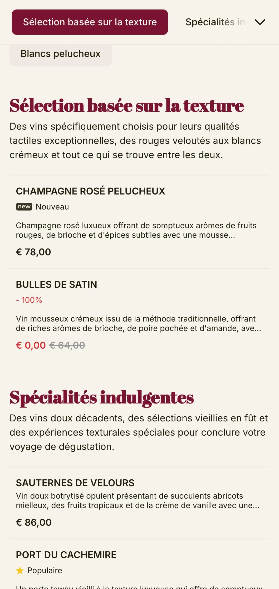 Modèle de carte des vins spectaculairement luxueux avec des accents rouges profonds et une typographie sophistiquée, idéal pour les salons de vin haut de gamme et les soirées.