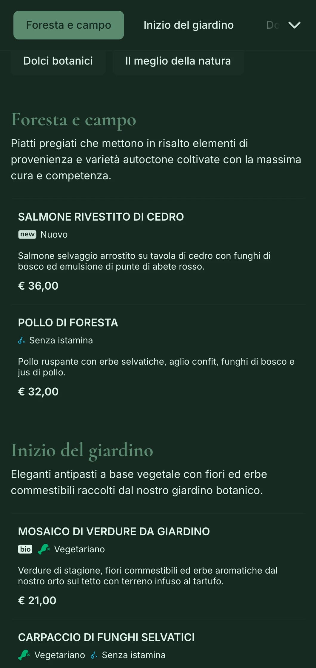 Sofisticata eleganza naturale con influenze botaniche, perfetta per cene di alto livello ispirate alla fattoria e al giardino.