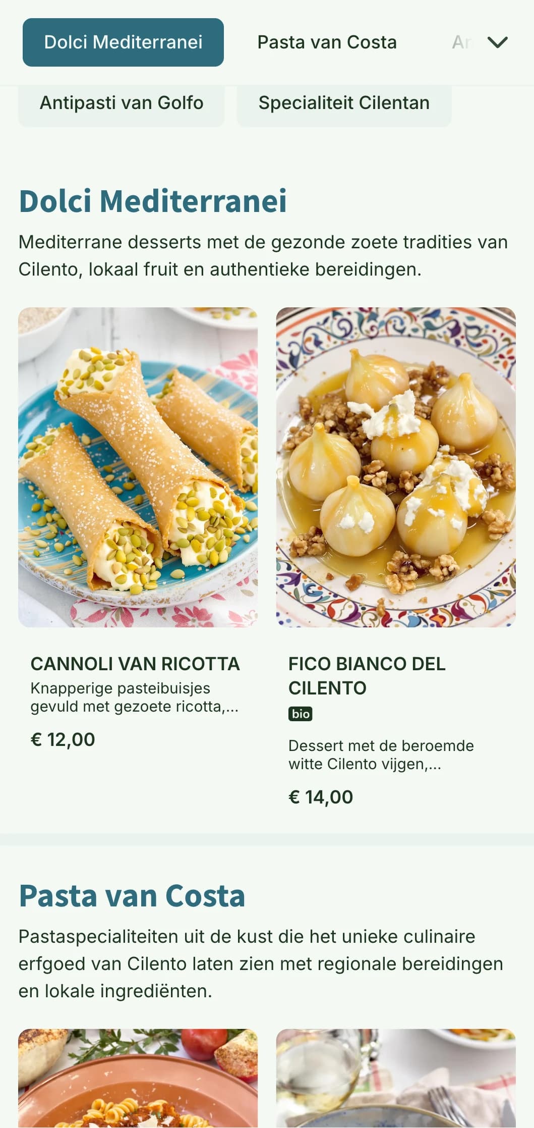 Mediterraan geïnspireerd ontwerp dat de bewaard gebleven culinaire tradities van de Campaniaanse kust van Cilento viert.