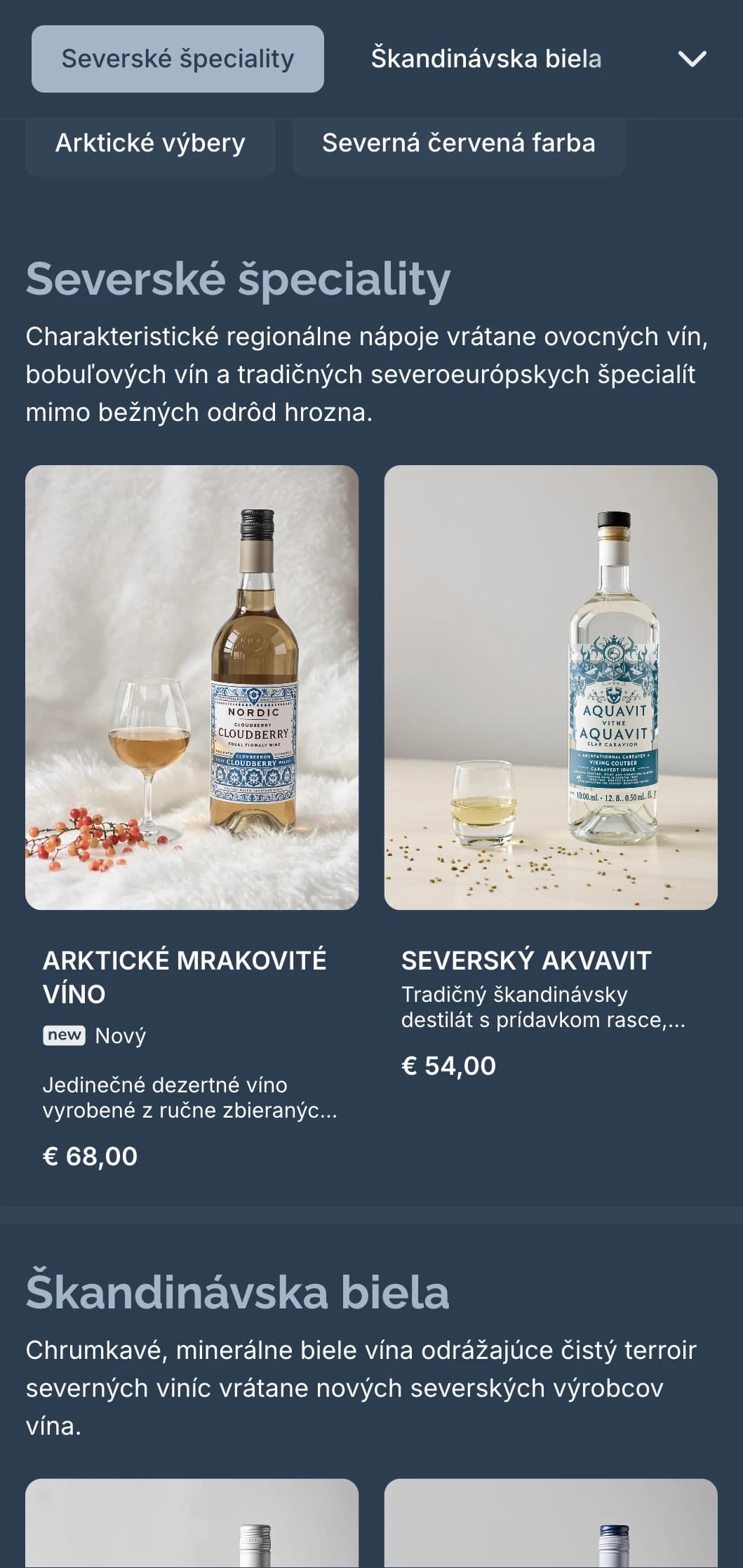 Šablóna vínnej karty inšpirovaná škandinávskym štýlom s chladnými modrými tónmi a minimalistickým dizajnom, ideálna pre moderné severské reštaurácie a medzinárodné vinárne.