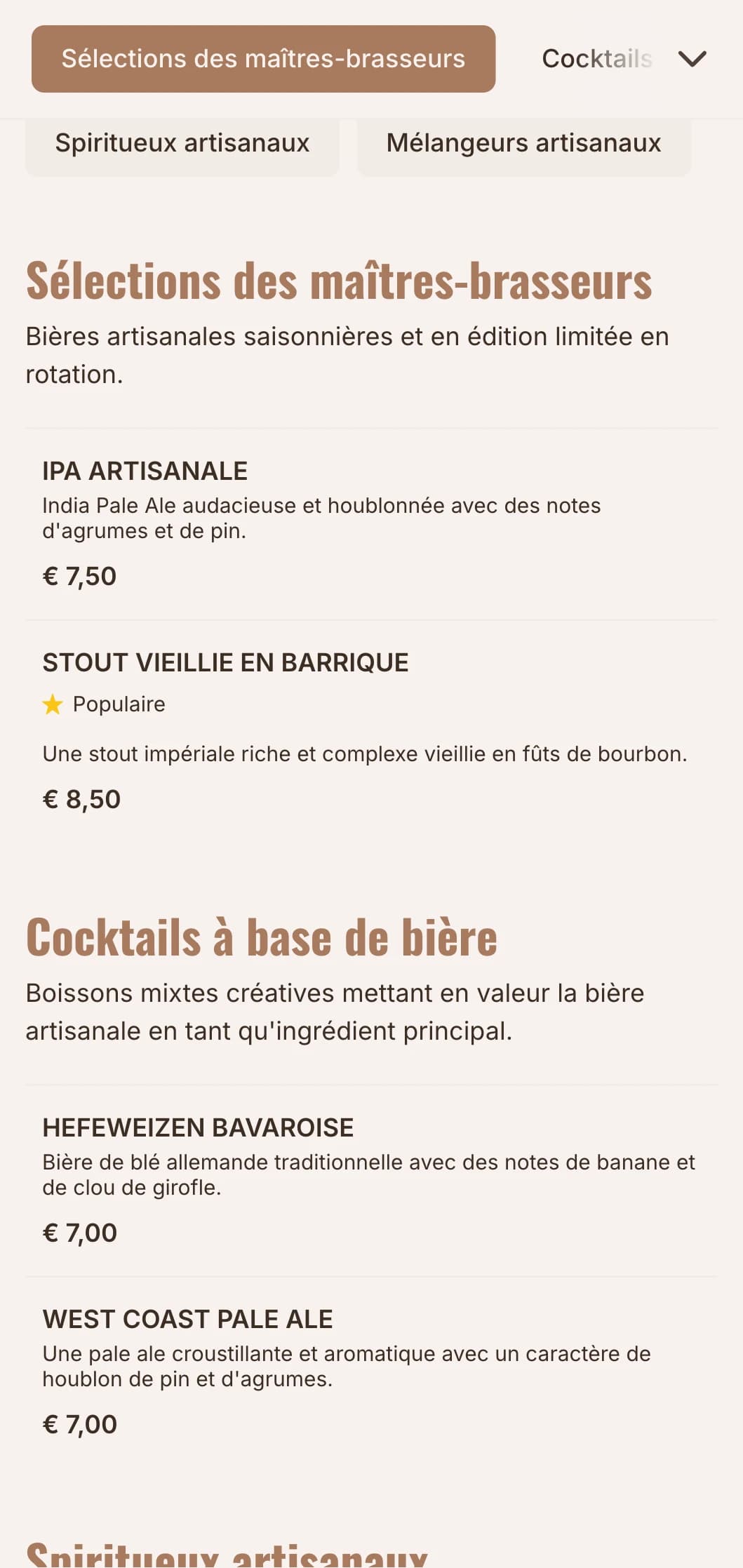 Design orange chaud avec des éléments industriels pour les salles de dégustation de bière artisanale.