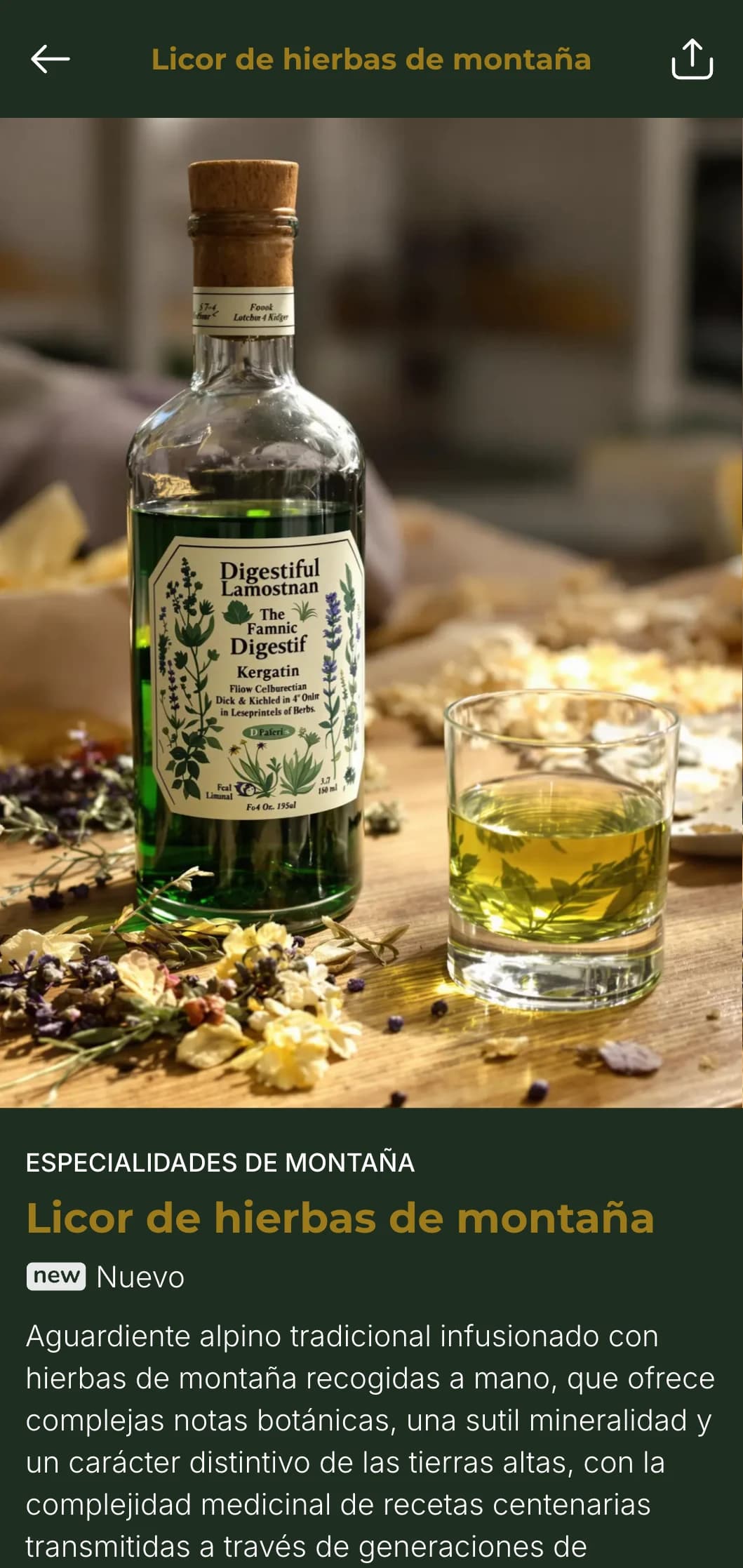 Carta de vinos de alta gama inspirada en la montaña, con selecciones de gran altitud de notable precisión mineral y pureza alpina, presentadas con una estética de paisaje montañoso y una paleta de colores frescos.