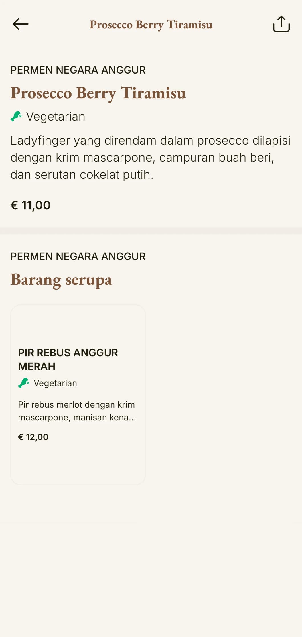 Menu pizza yang terinspirasi dari negeri anggur dengan tipografi yang elegan dan pesona pedesaan Italia.