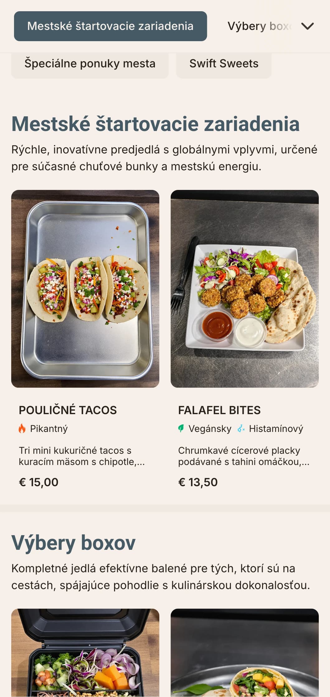 Odvážny, moderný dizajn obedového menu pre rýchle jedálne s dynamickou typografiou a efektívnym usporiadaním pre mestských profesionálov, ktorí hľadajú kvalitné obedy.
