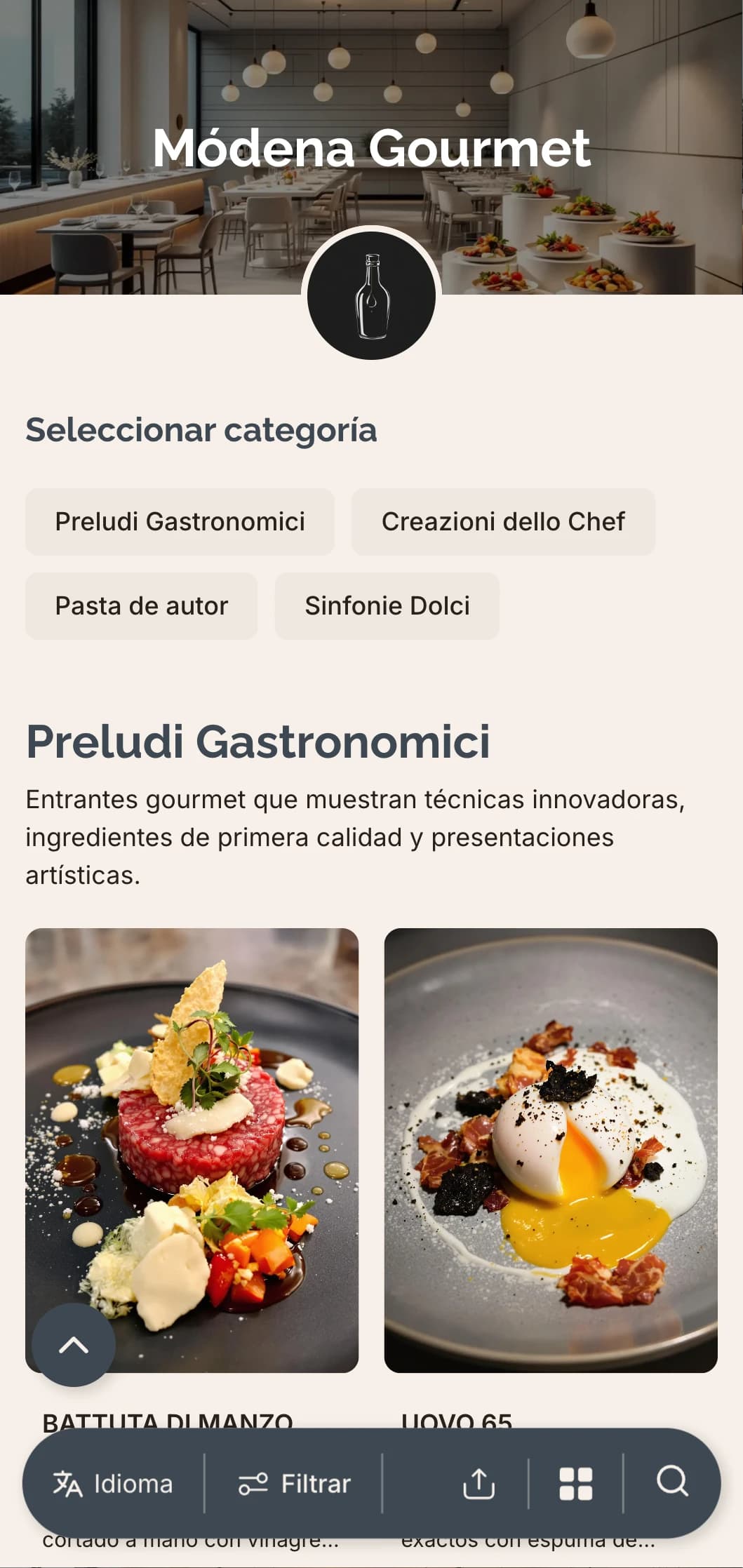 Diseño refinado y contemporáneo que celebra la innovadora escena culinaria y las tradiciones balsámicas de Módena.