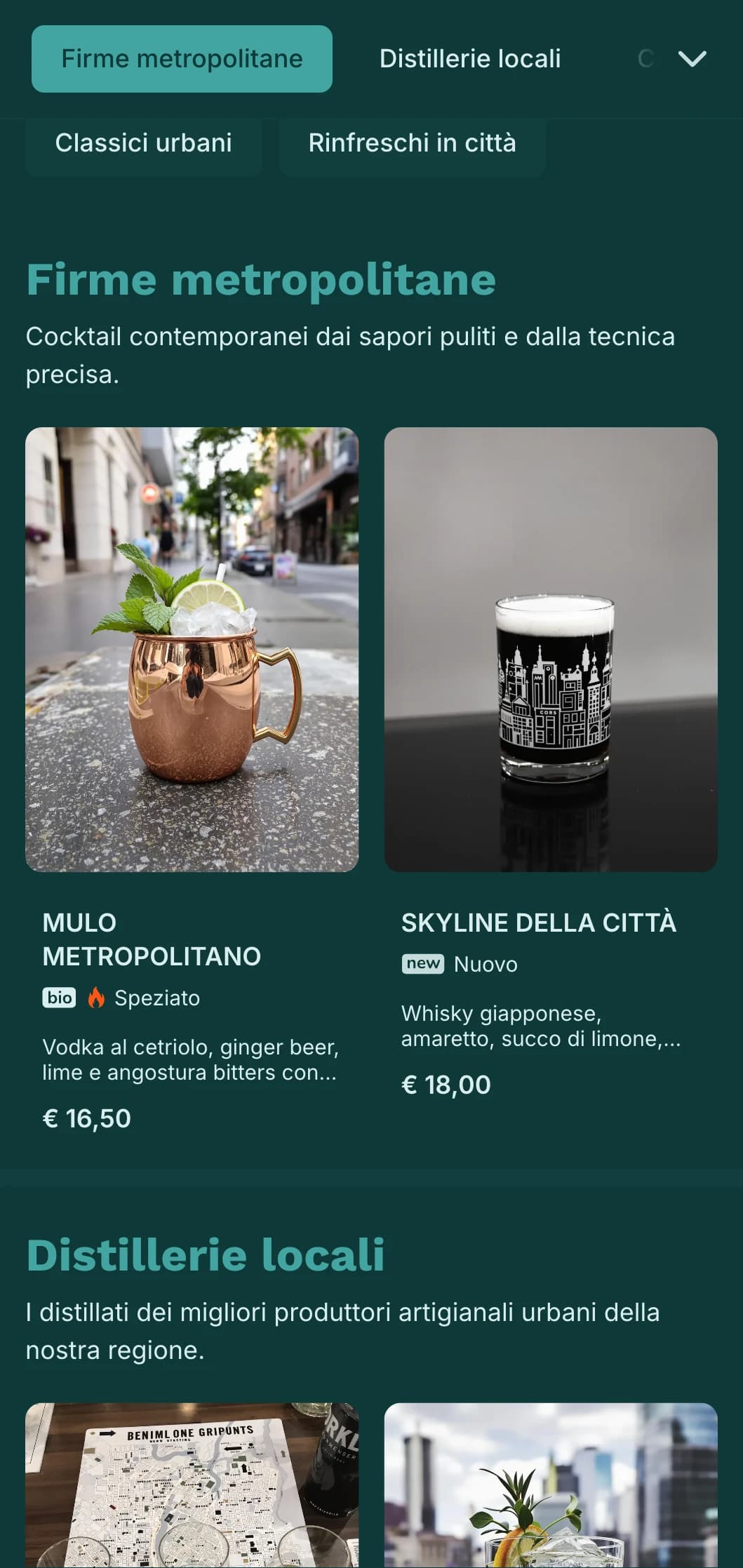 Design pulito di colore verde acqua per locali moderni e urbani.