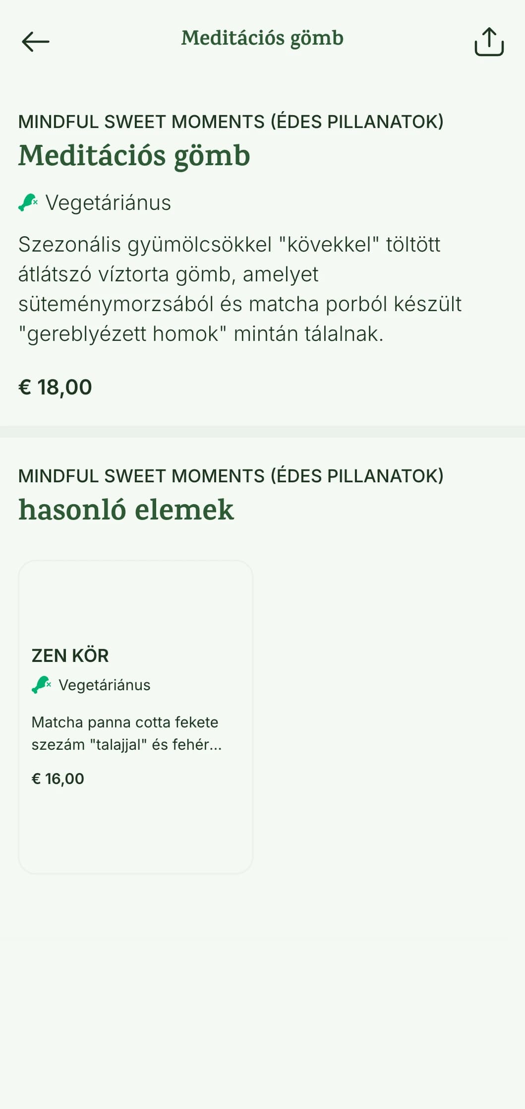 Békés, meditatív sushi menü, zen kert ihlette elemekkel és nyugtató természetes palettával.