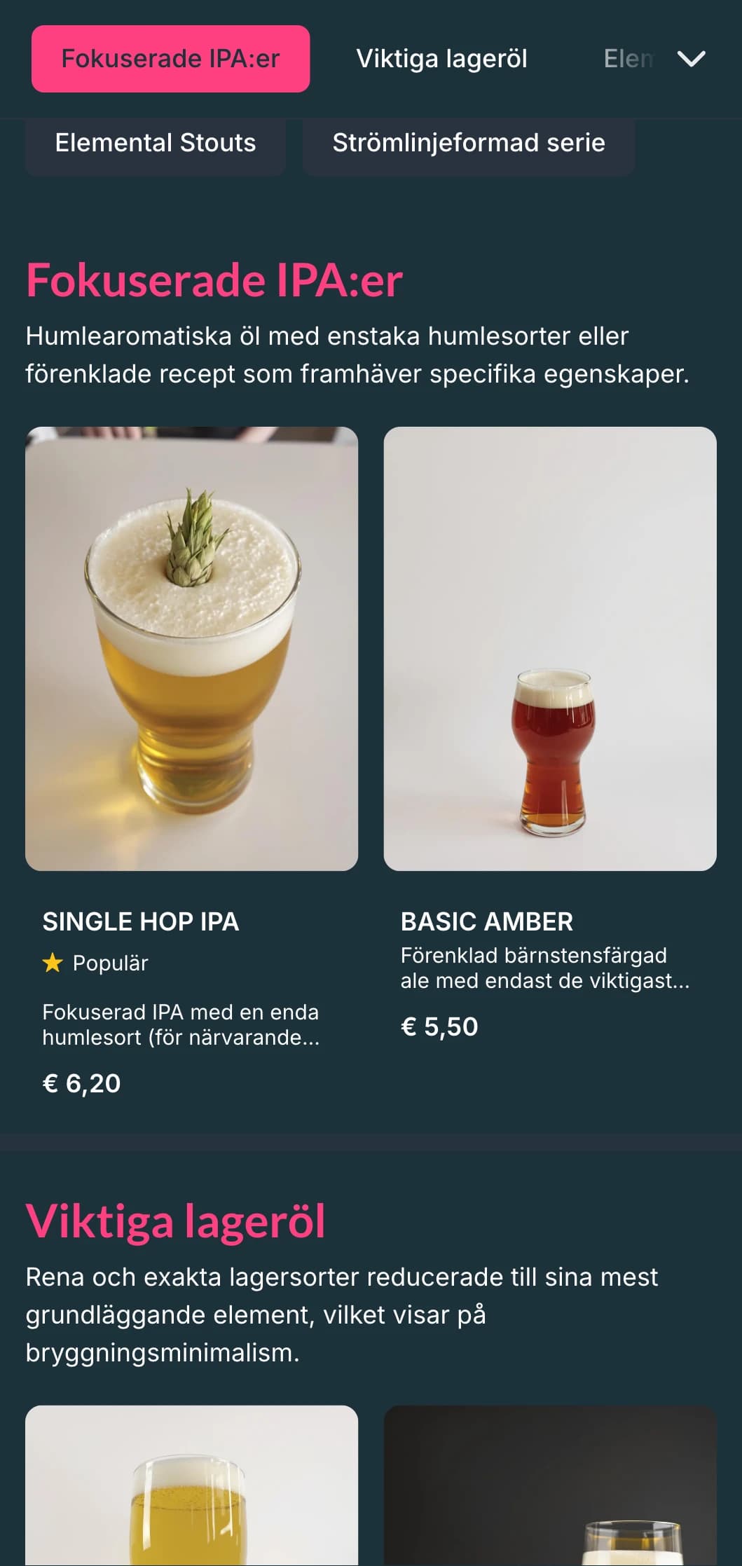 Ren och snygg design med gott om vitt utrymme och viktig typografi, perfekt för moderna mikrobryggerier som fokuserar på enkelhet.