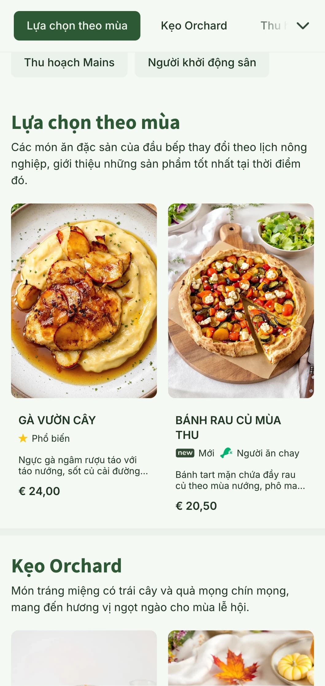 Thiết kế thực đơn bữa trưa theo mùa, theo chủ đề thu hoạch với tông màu ấm áp của mùa thu và các yếu tố nông nghiệp, hoàn hảo cho các nhà hàng từ nông trại đến bàn ăn và quán ăn ở nông thôn.