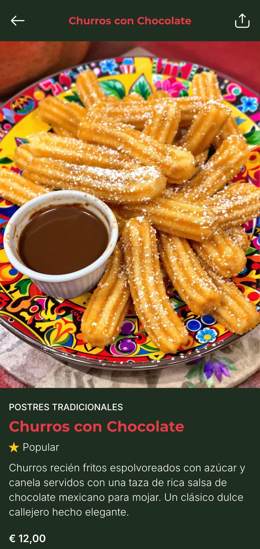 Vibrante y festivo menú de restaurante mexicano con colores llamativos, motivos tradicionales y auténticos toques de cocina con un diseño cálido y acogedor.