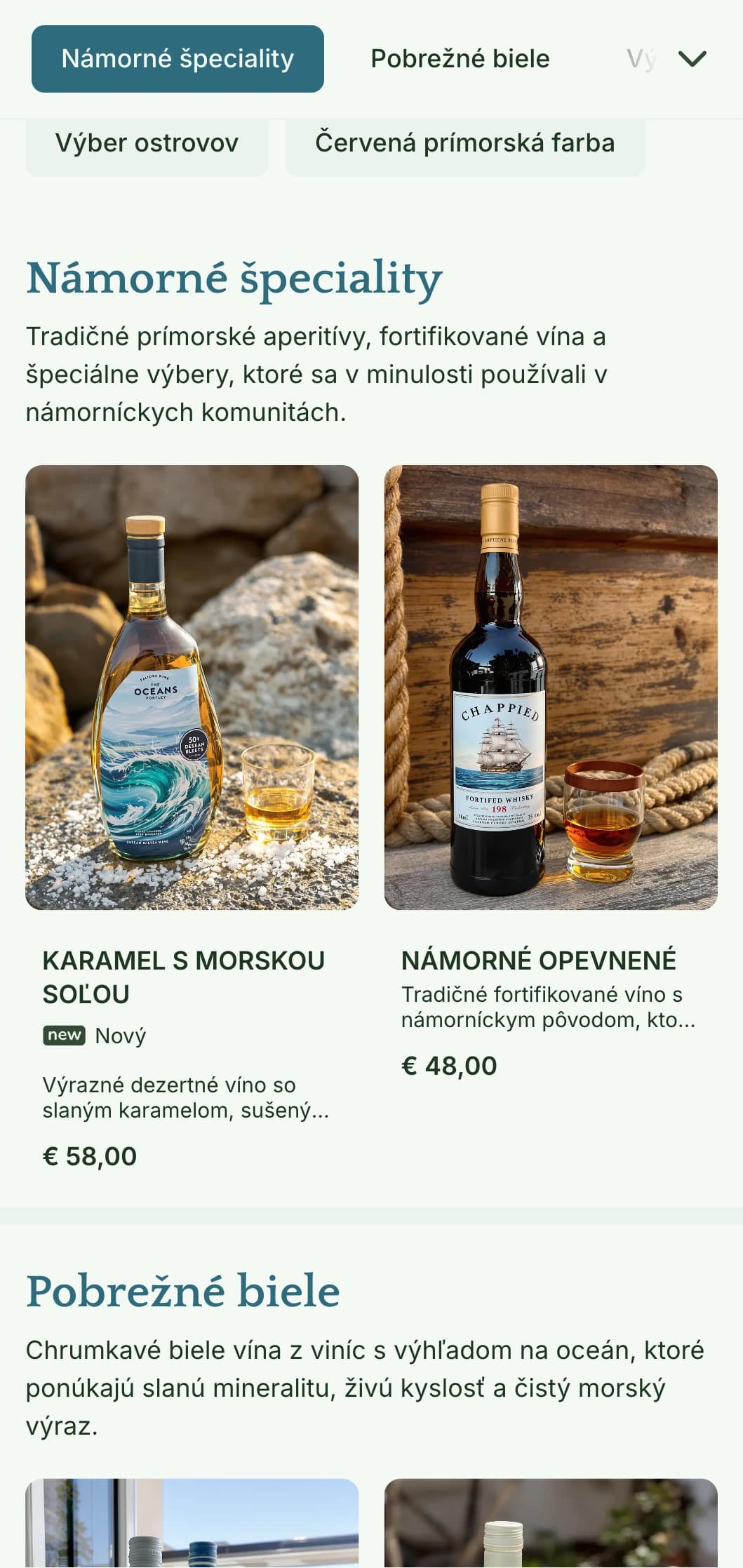 Šablóna vínneho lístka inšpirovaná Stredomorím s prímorskými prvkami a pobrežnou estetikou, ideálna pre reštaurácie na pobreží a regionálne vinárne.