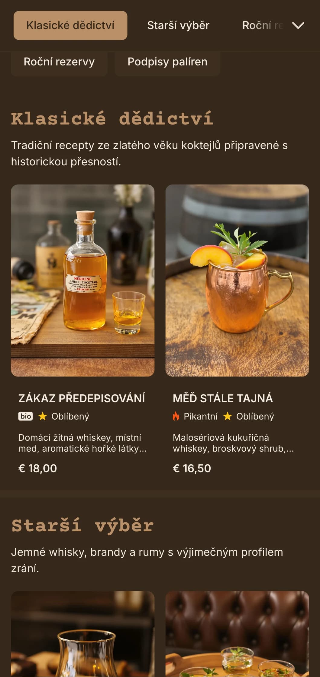 Nadčasový hnědo-krémový design s vintage prvky lihovaru pro místa, kde se prodávají řemeslné lihoviny.