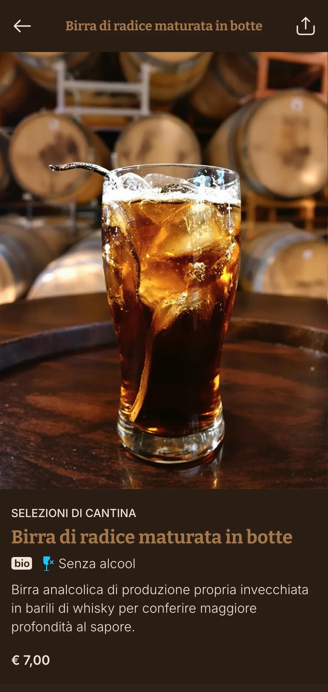 Design ispirato al legno marrone per locali di birra artigianale e whisky.