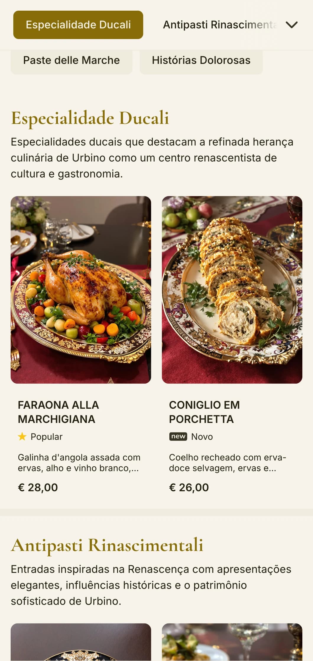 Design refinado com influências renascentistas inspirado na histórica cidade universitária de Le Marche.