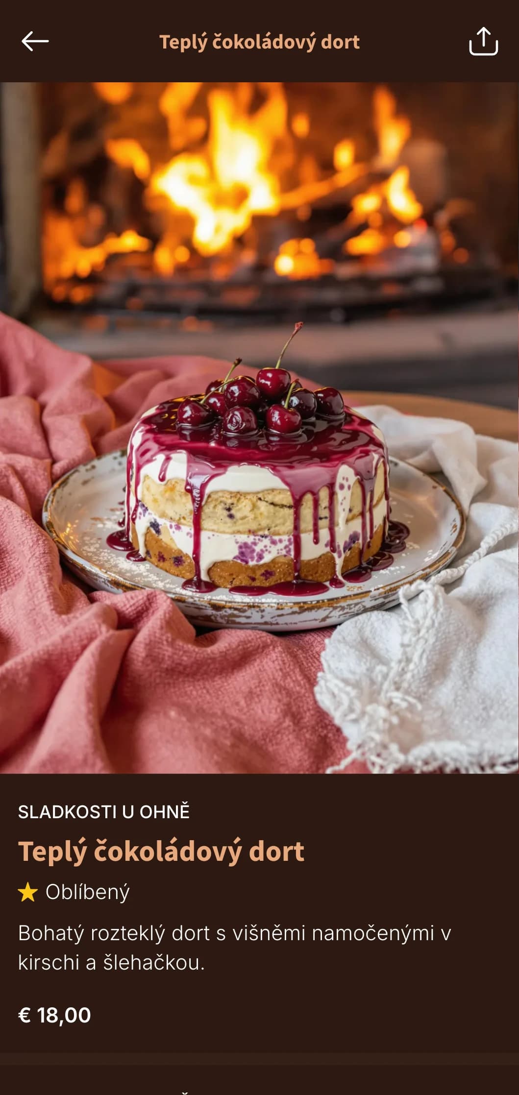 Teplé, dřevěné menu k večeři inspirované horskými chatami, ideální pro vydatnou alpskou kuchyni.