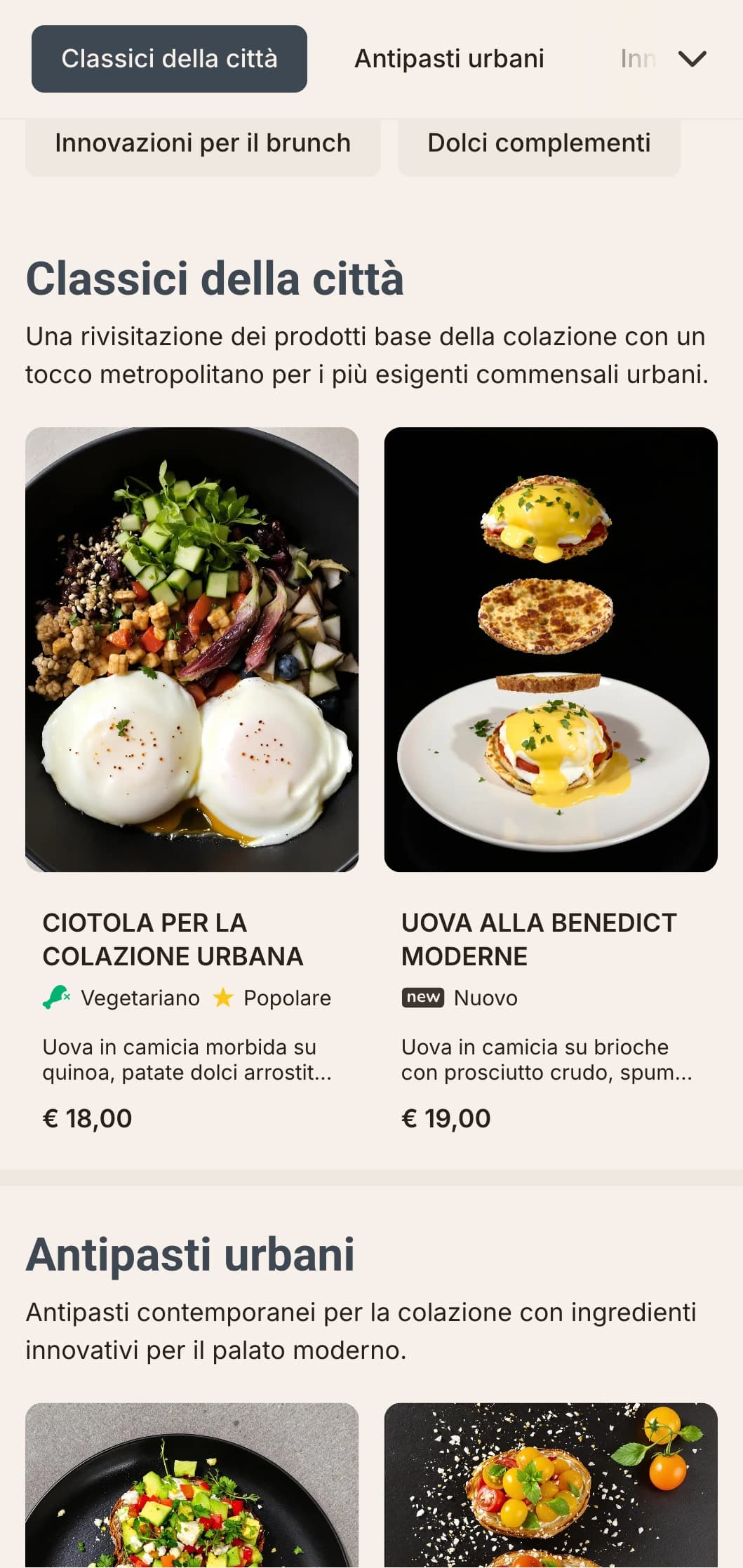 Opzioni per la colazione eleganti e contemporanee per il moderno cittadino, caratterizzate da una presentazione minimalista e da combinazioni di sapori innovative.
