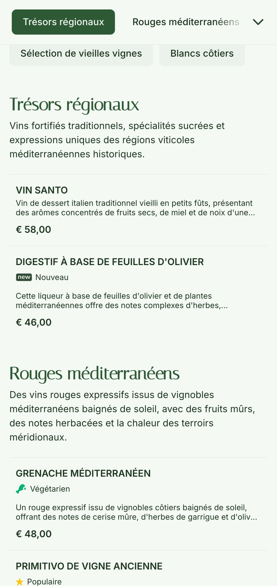 Modèle de carte des vins sur le thème des olives méditerranéennes, avec des tons verts, parfait pour les restaurants italiens rustiques et les jardins viticoles.