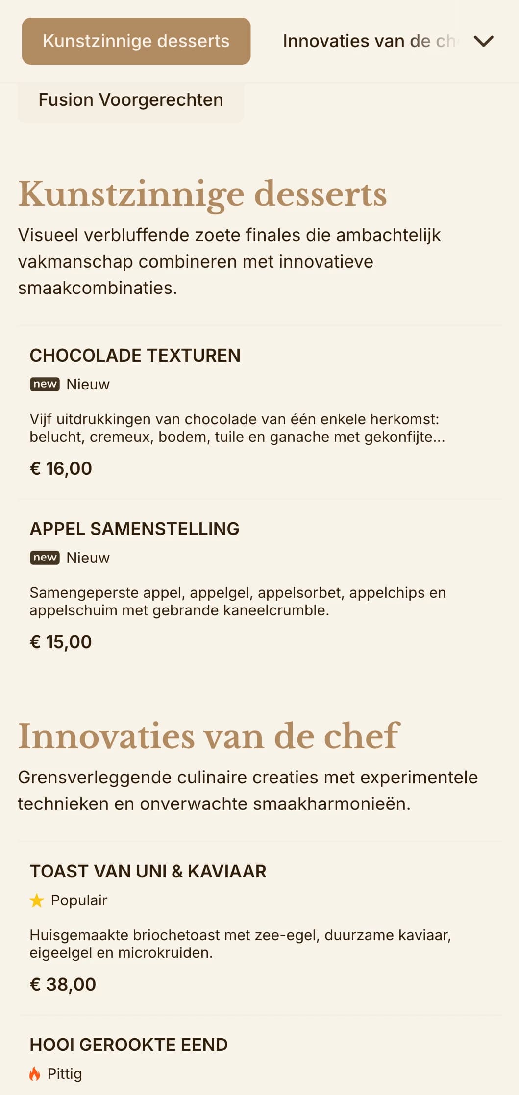 Verfijnde fusie van ambachtelijke esthetiek en gastronomische presentatie, ideaal voor innovatieve culinaire etablissementen.