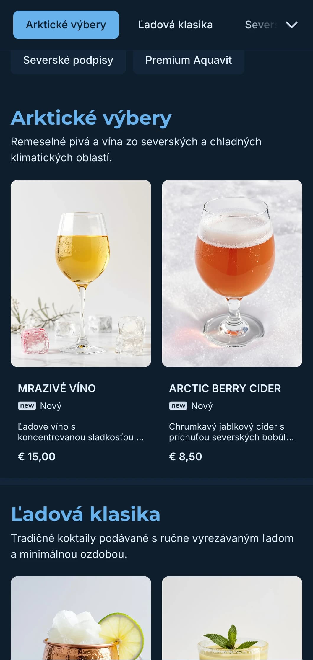Čistý dizajn inšpirovaný škandinávskym štýlom s chladnými modrými tónmi pre moderné zariadenia.