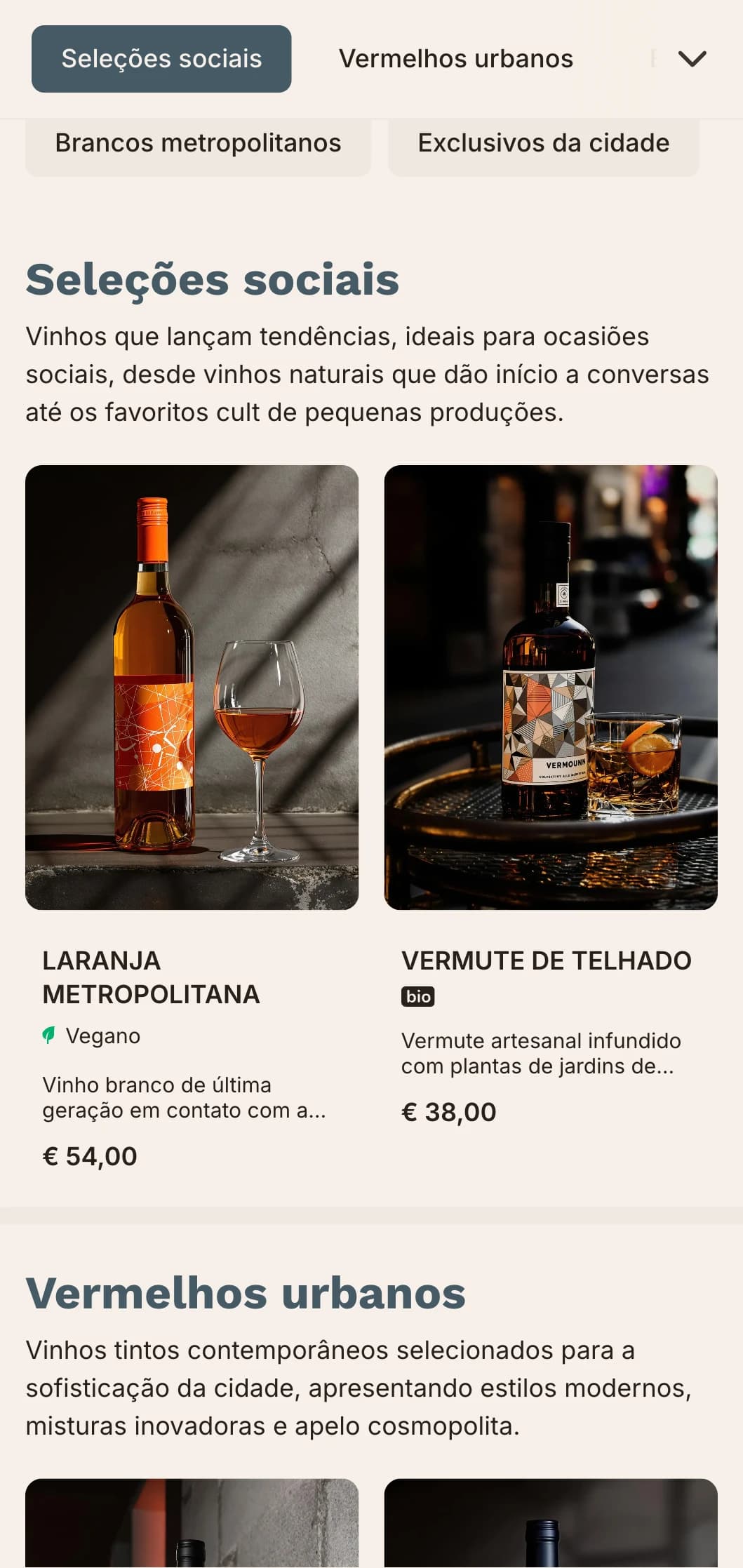 Modelo de carta de vinhos elegante e de inspiração urbana, com elementos arquitetônicos e estética contemporânea, ideal para bares de vinhos da cidade e estabelecimentos gastronômicos modernos.