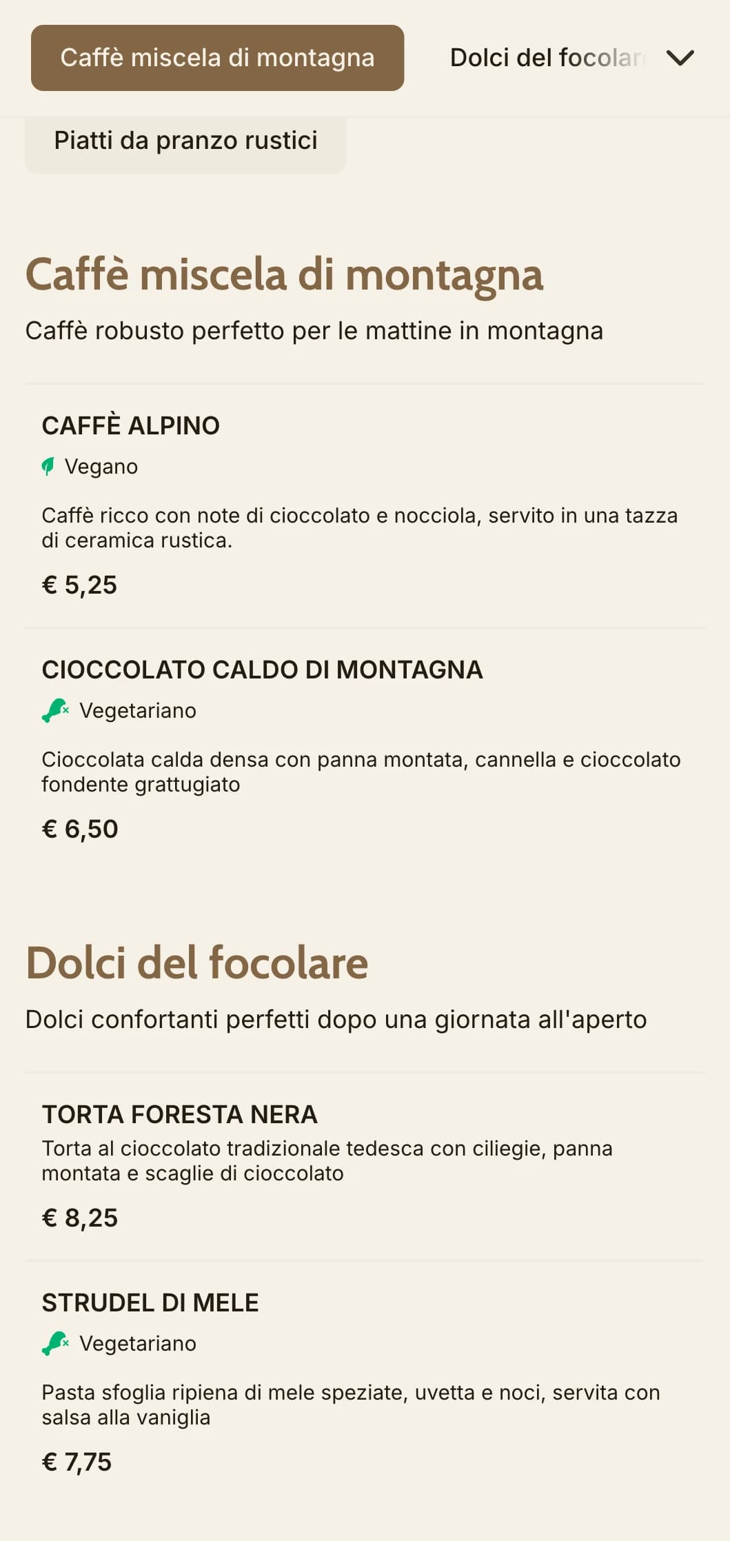 Accogliente design ispirato al legno con elementi di montagna per i caffè alpini e le baite.