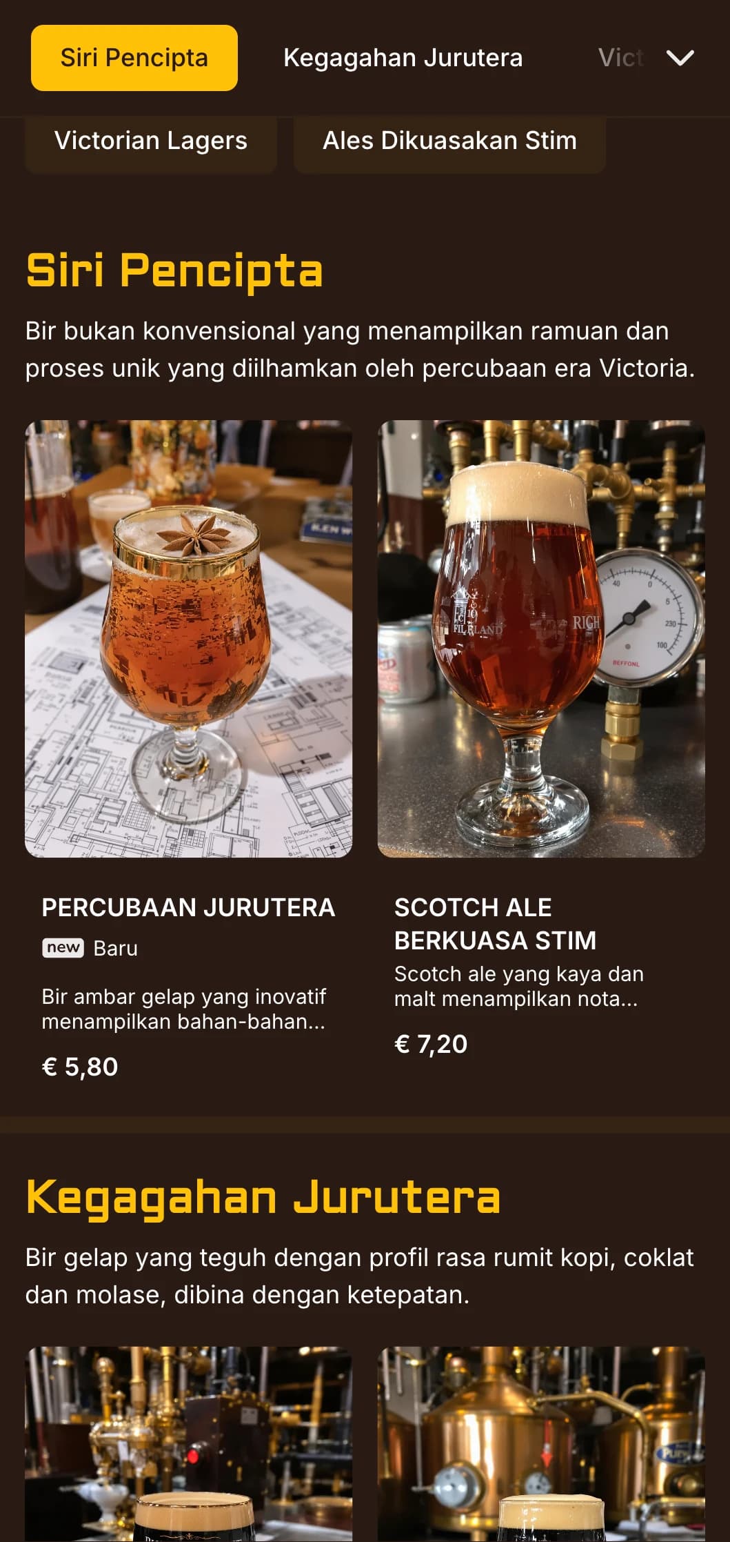 Gabungan industri zaman Victoria dengan aksen loyang dan estetika mekanikal, sesuai untuk pub minuman bertema dengan karakter.